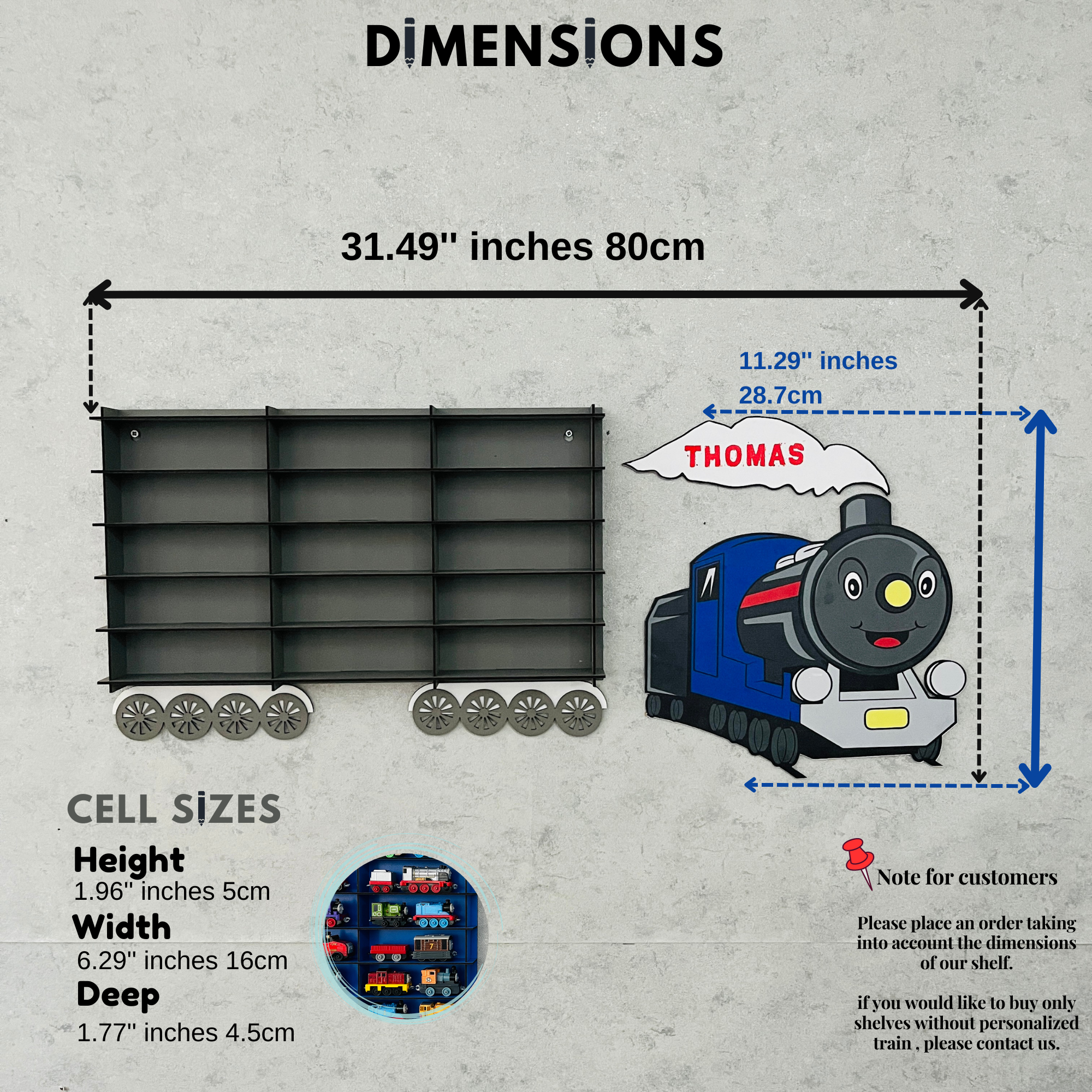 Gray Toy Train Displays