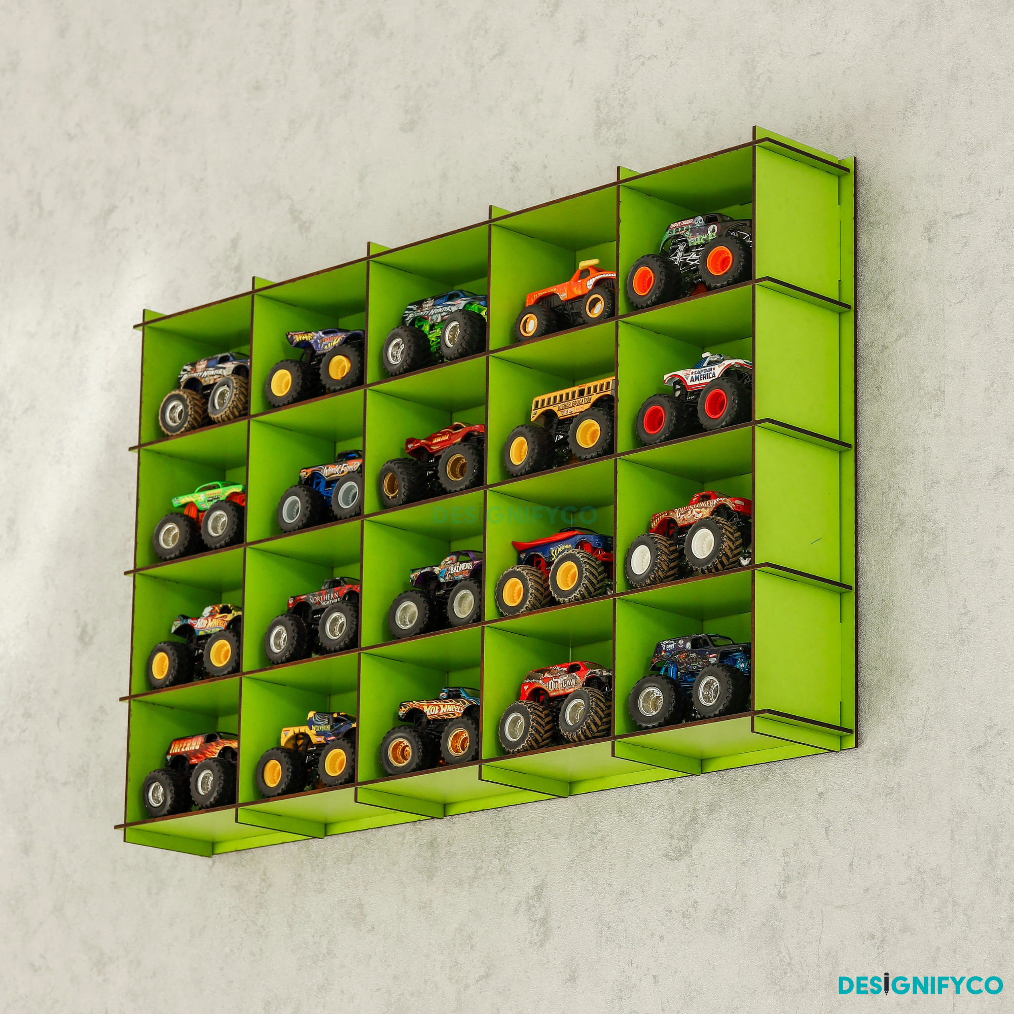 Green Monster Car Display Case