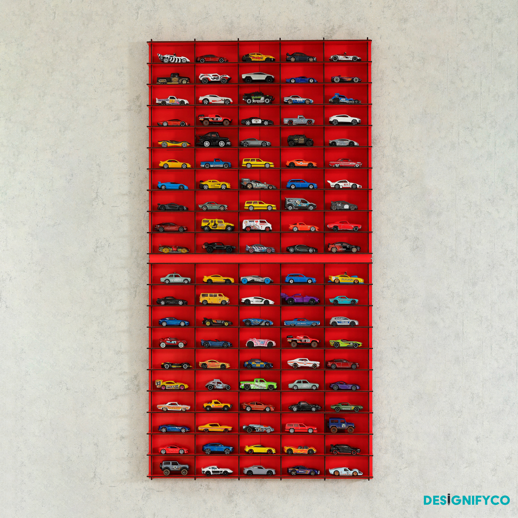RED Toy Car Display Case