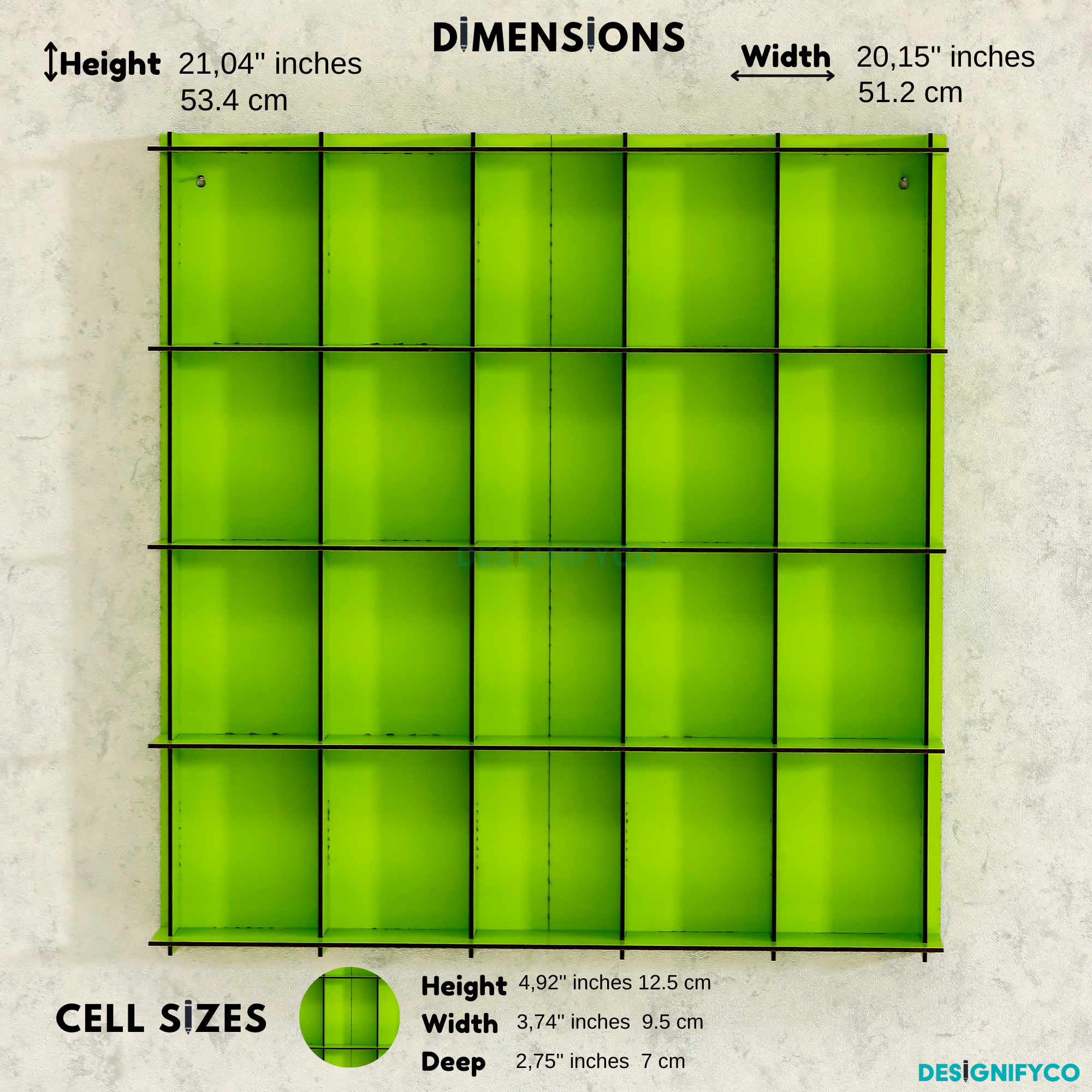 GREEN Funko Pop Display Case