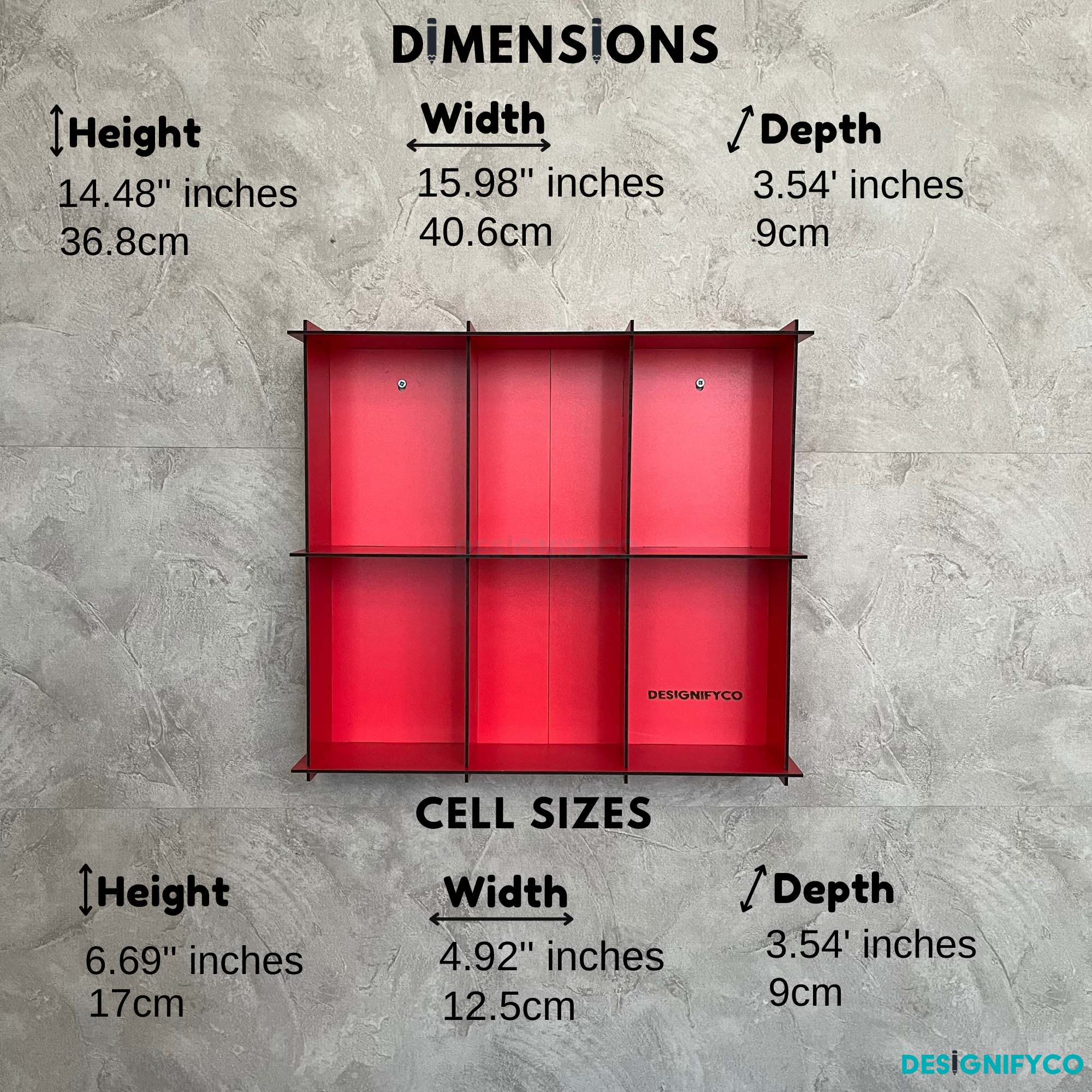 RED Funko Pop Box Display Case