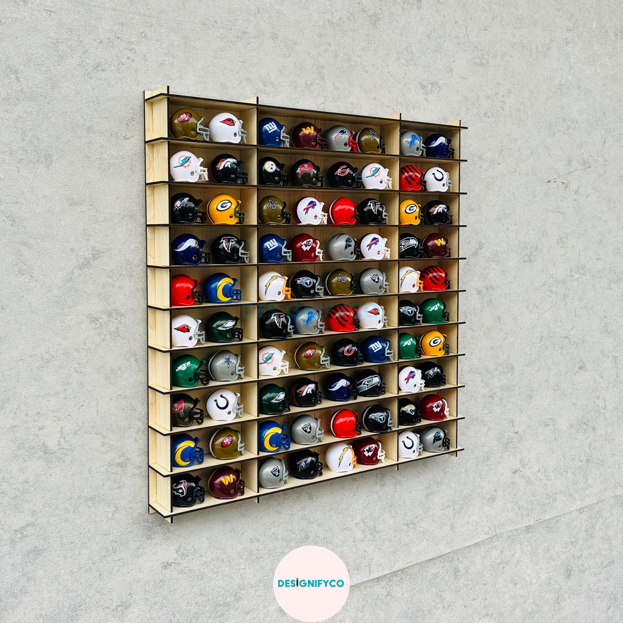 MAPLE NHL Mini Helmet 80 Display Case