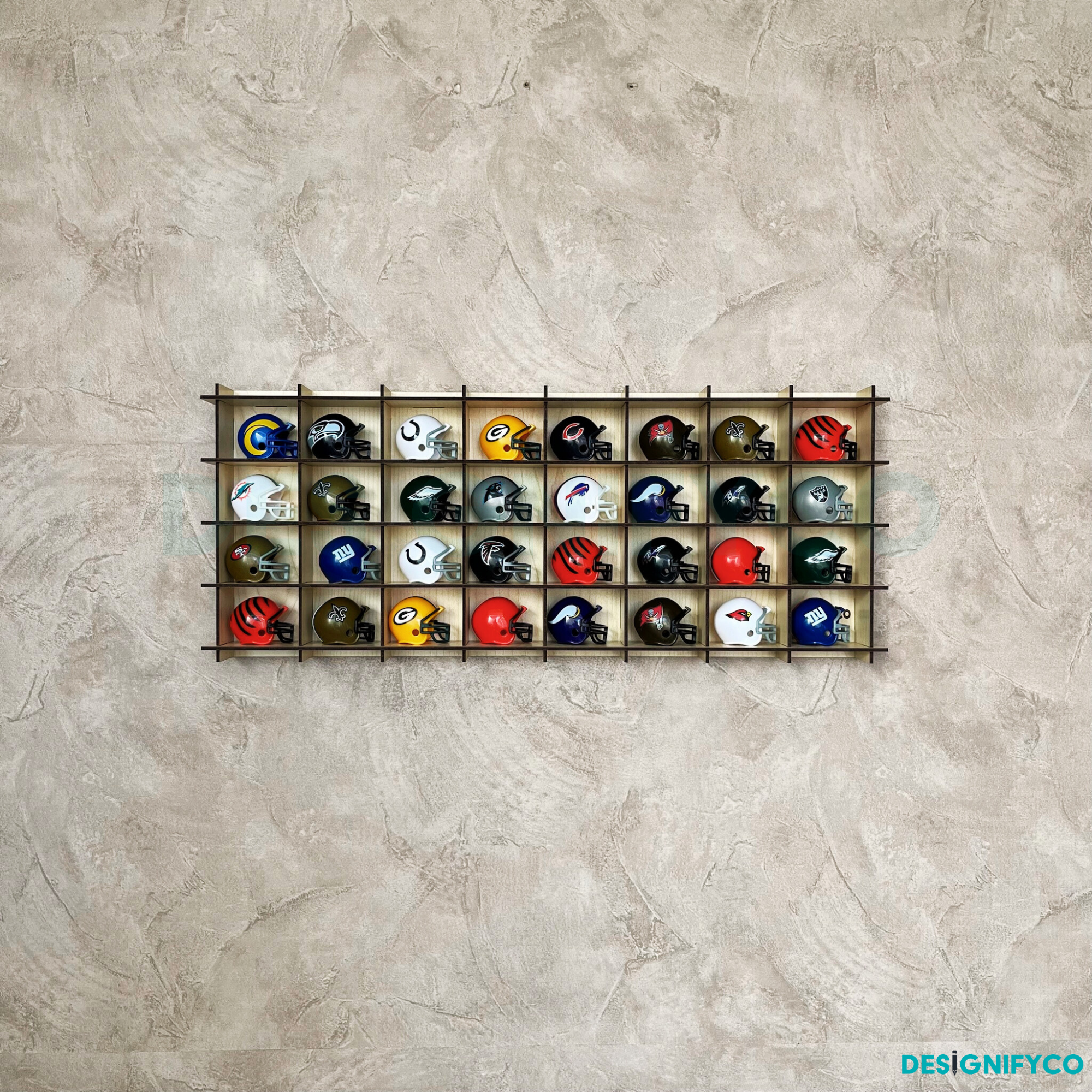 MAPLE NHL Mini Helmet 32 Display Case