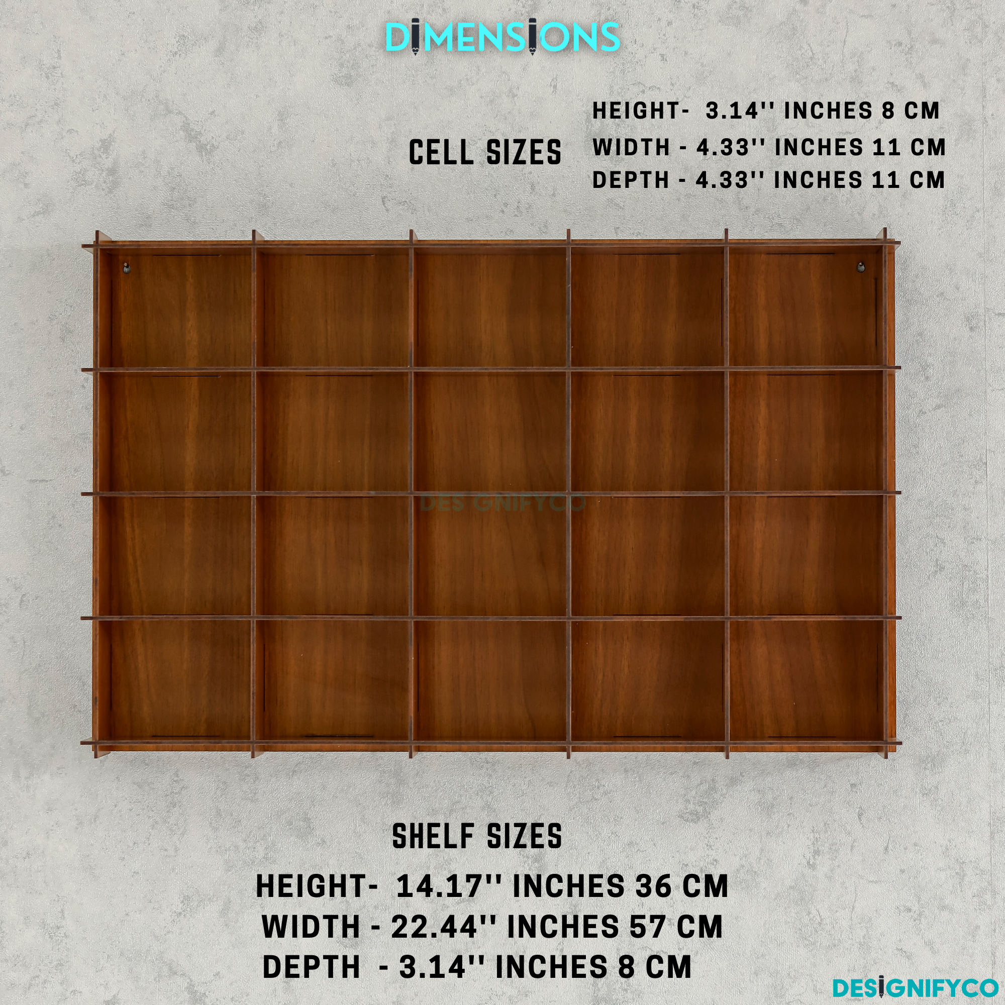 WALNUT Monster Car Display Case