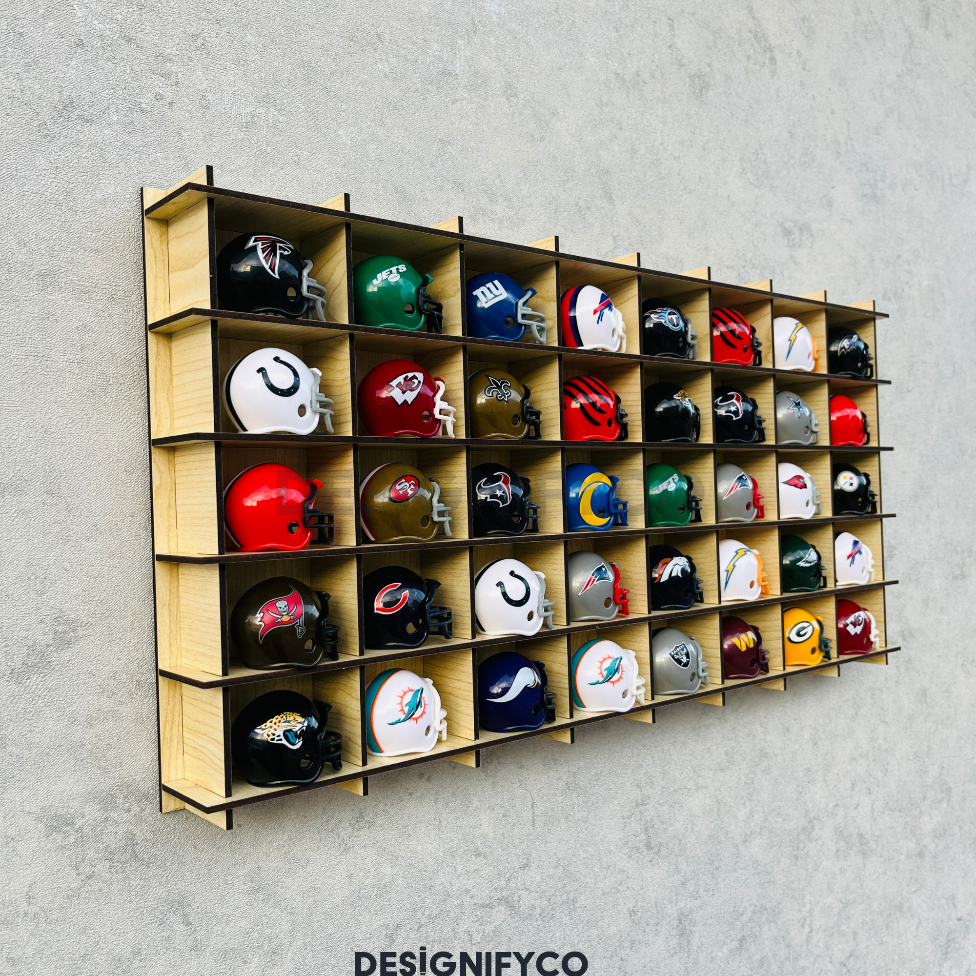 MAPLE NHL Mini Helmet 40 Display Case