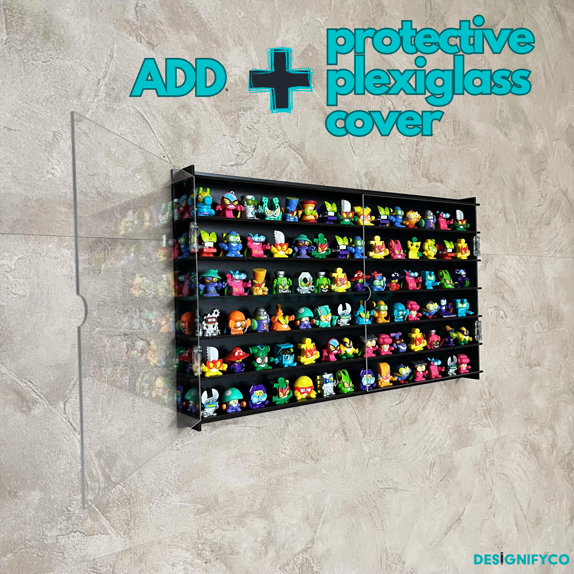 BLACK SuperThings Display Case