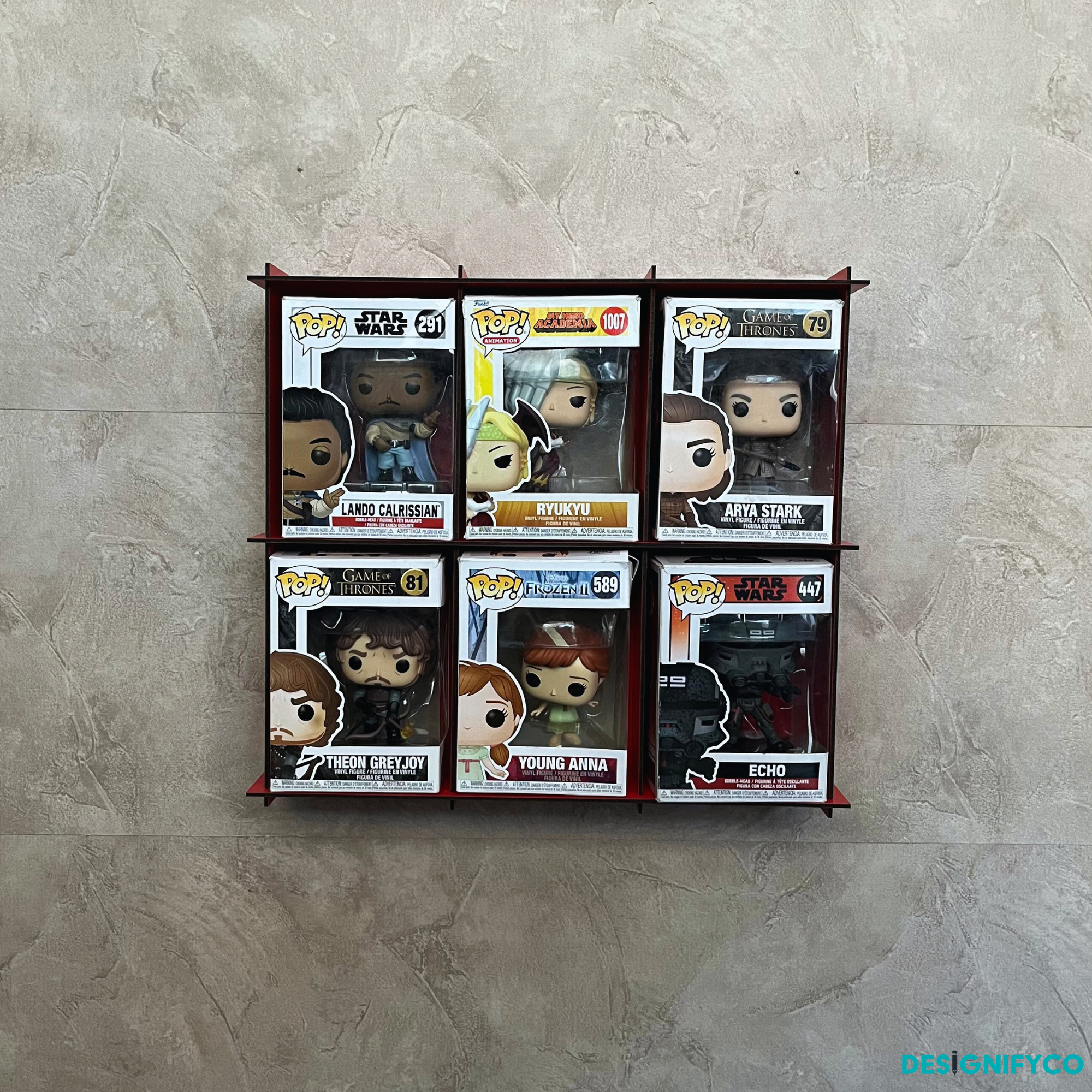 RED Funko Pop Box Display Case