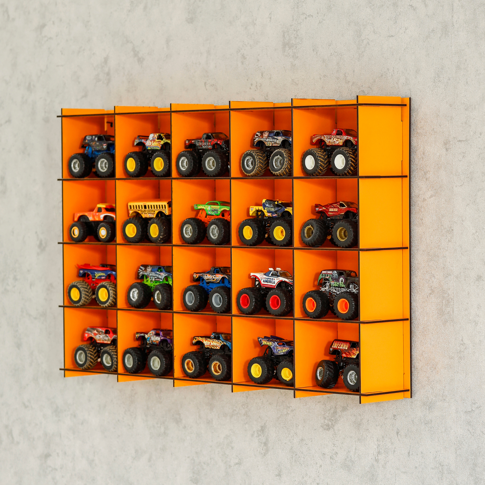 ORANGE Monster Car Display Case