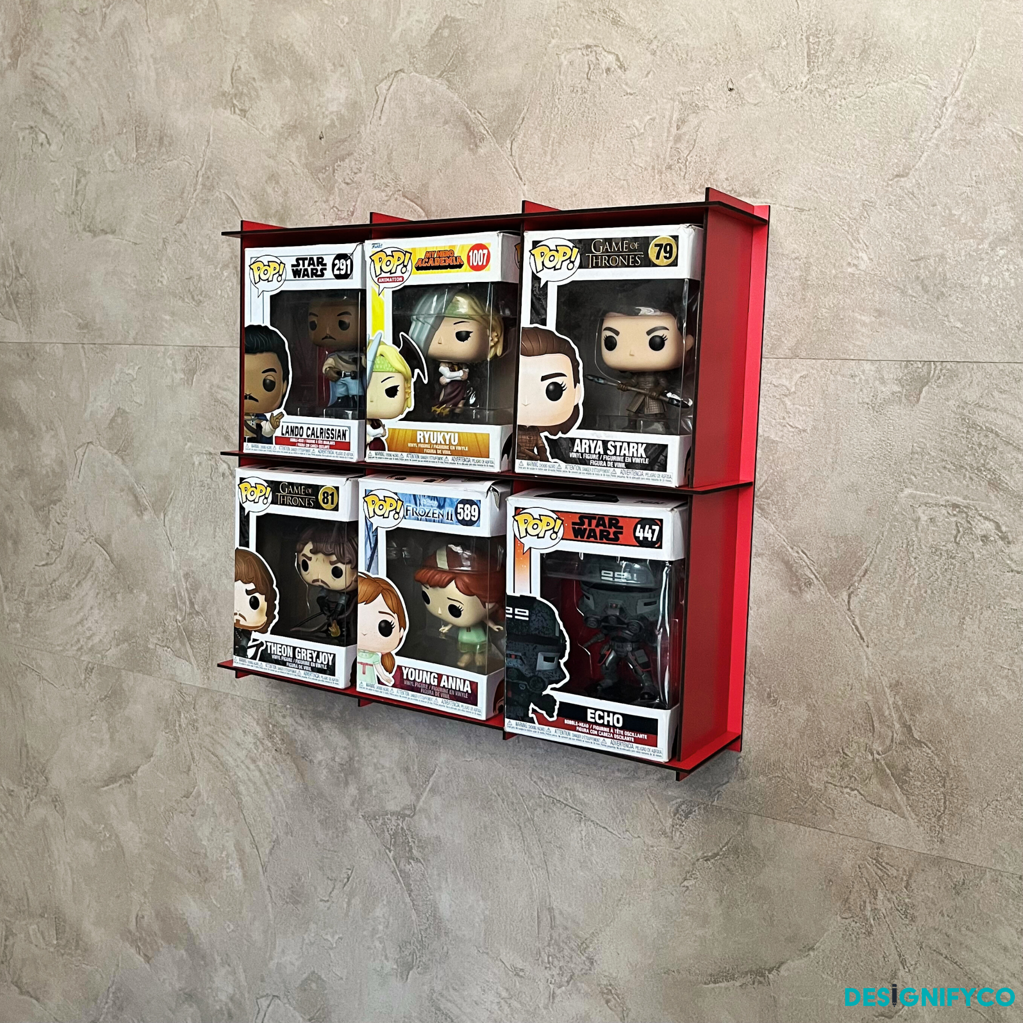 RED Funko Pop Box Display Case