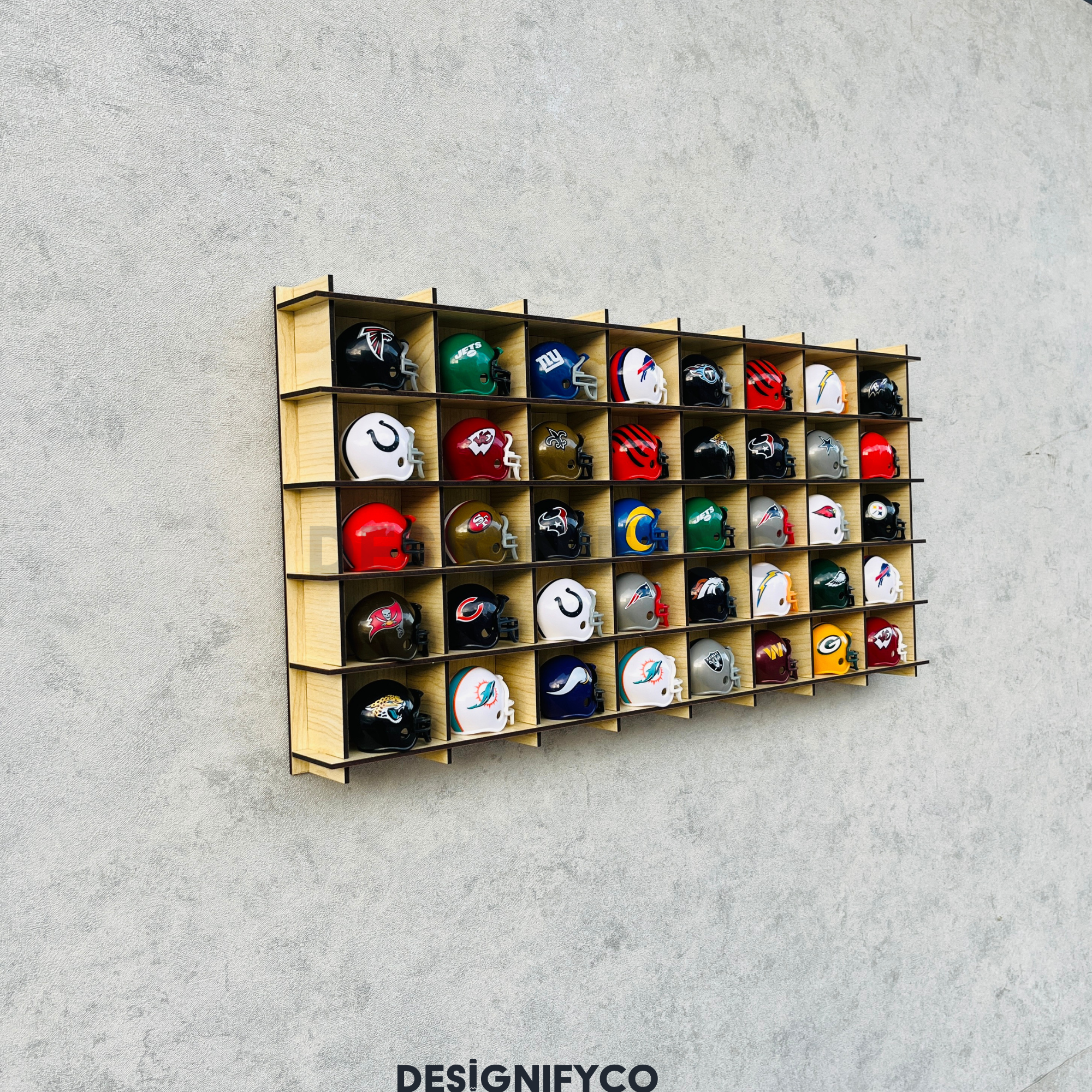 MAPLE NHL Mini Helmet 40 Display Case