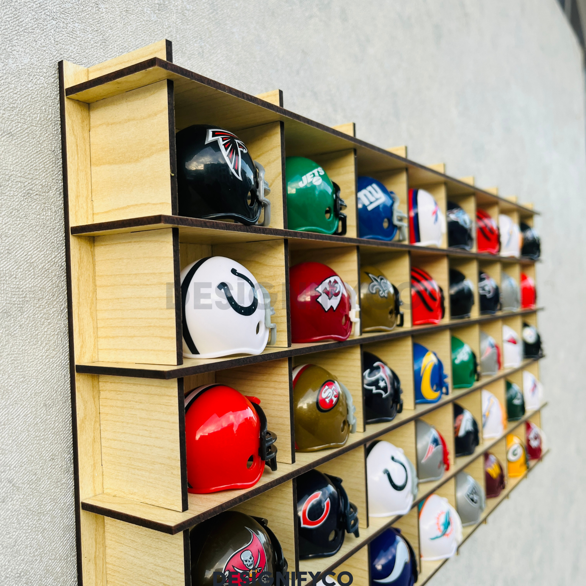 MAPLE NHL Mini Helmet 40 Display Case