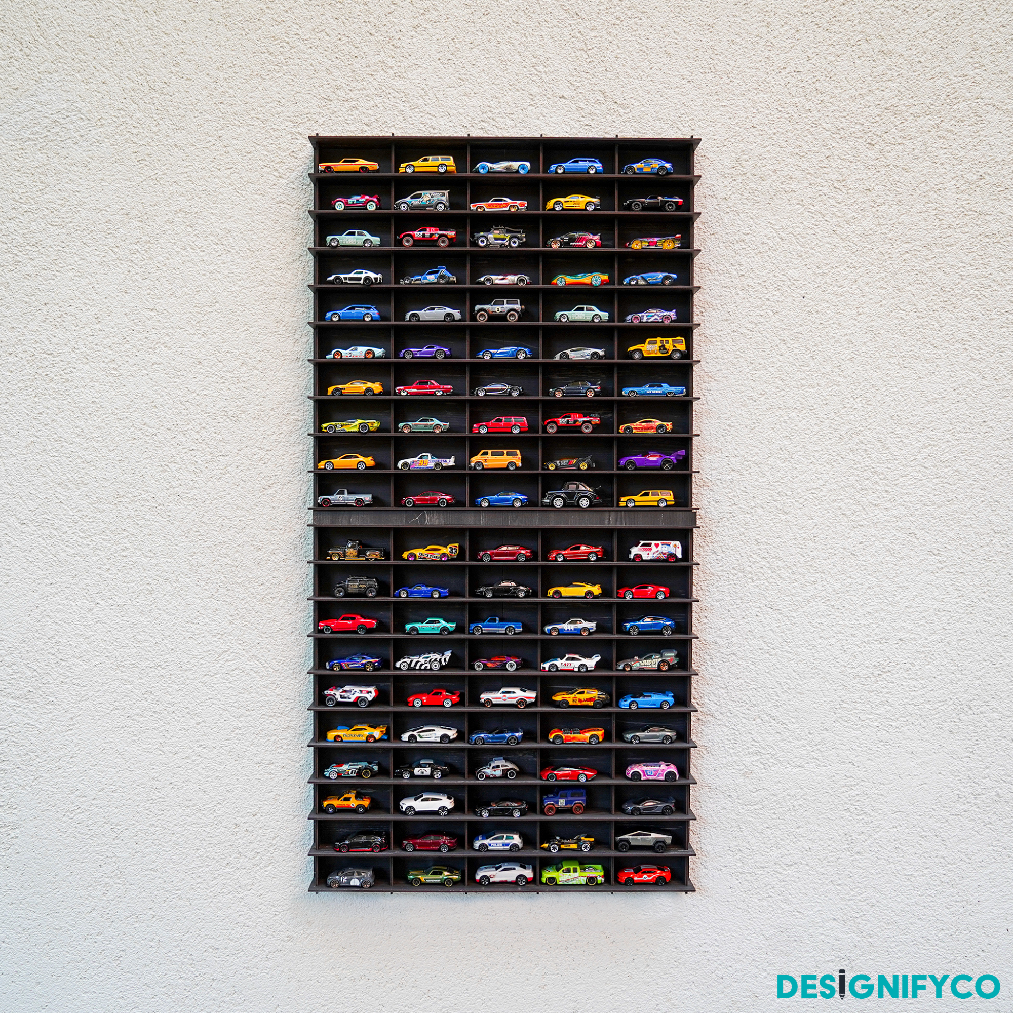 OLD BLACK Toy Car Display Case
