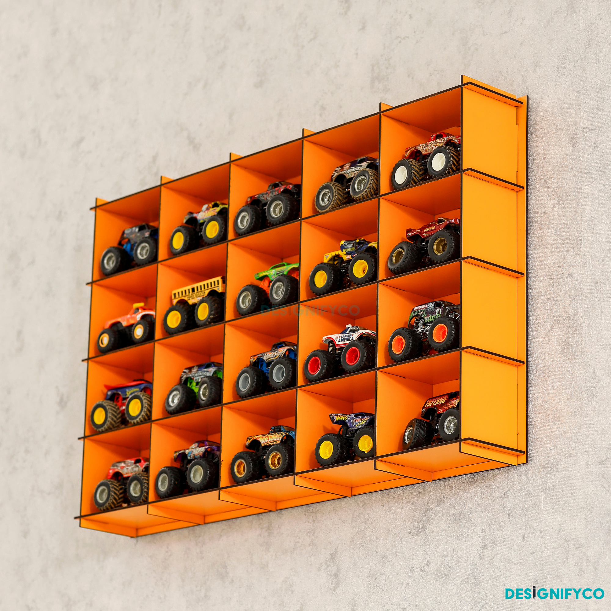 ORANGE Monster Car Display Case