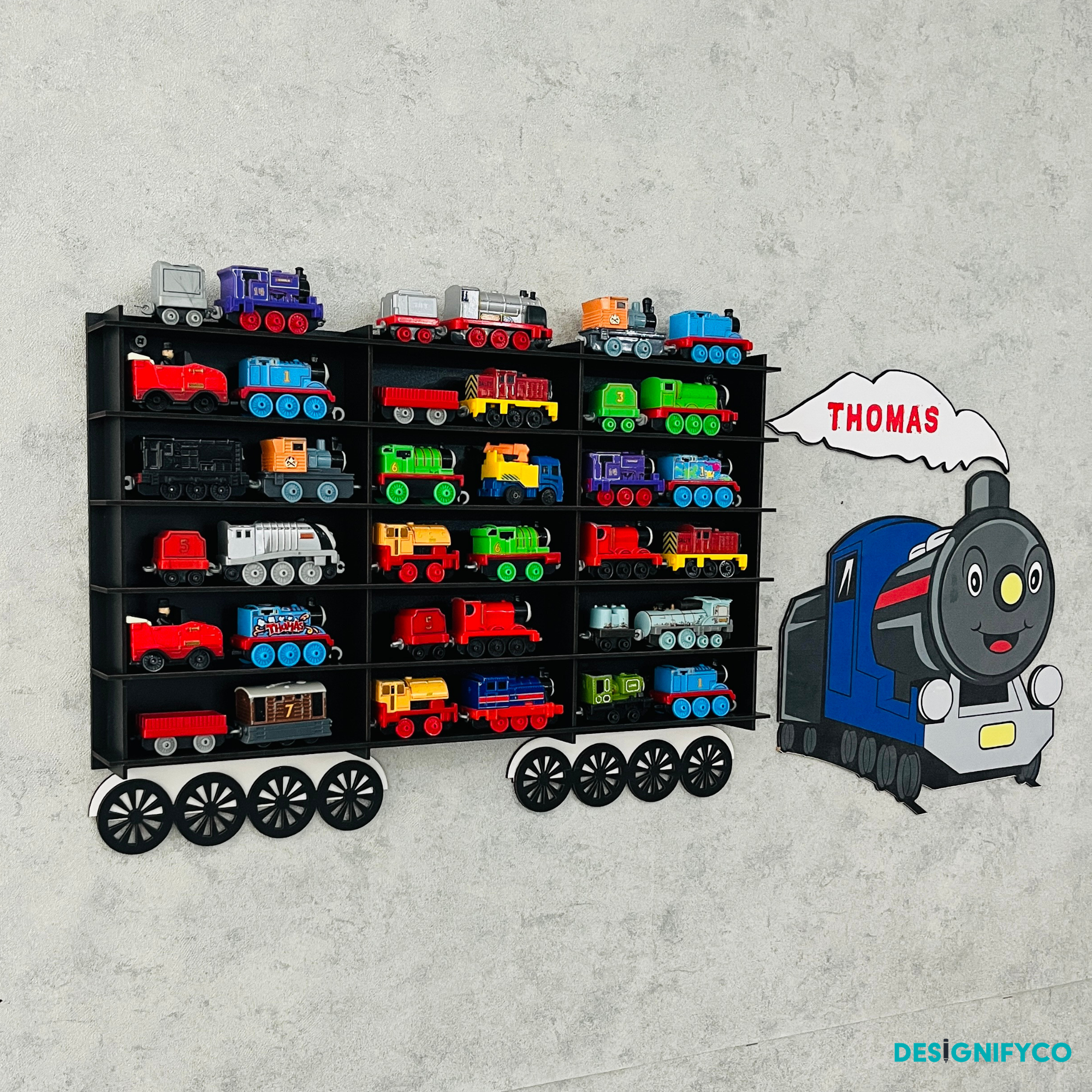 Black Toy Train Displays