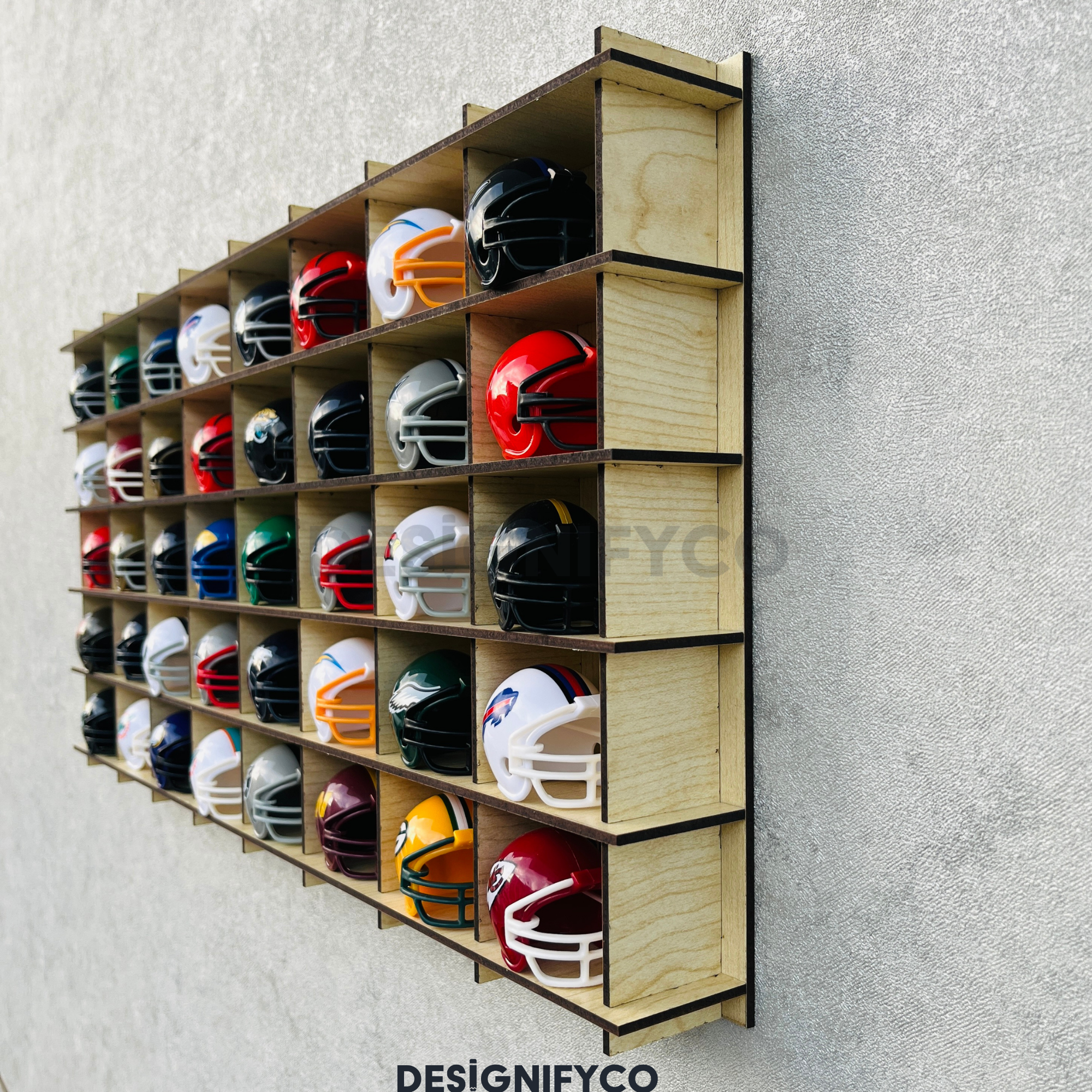 MAPLE NHL Mini Helmet 40 Display Case