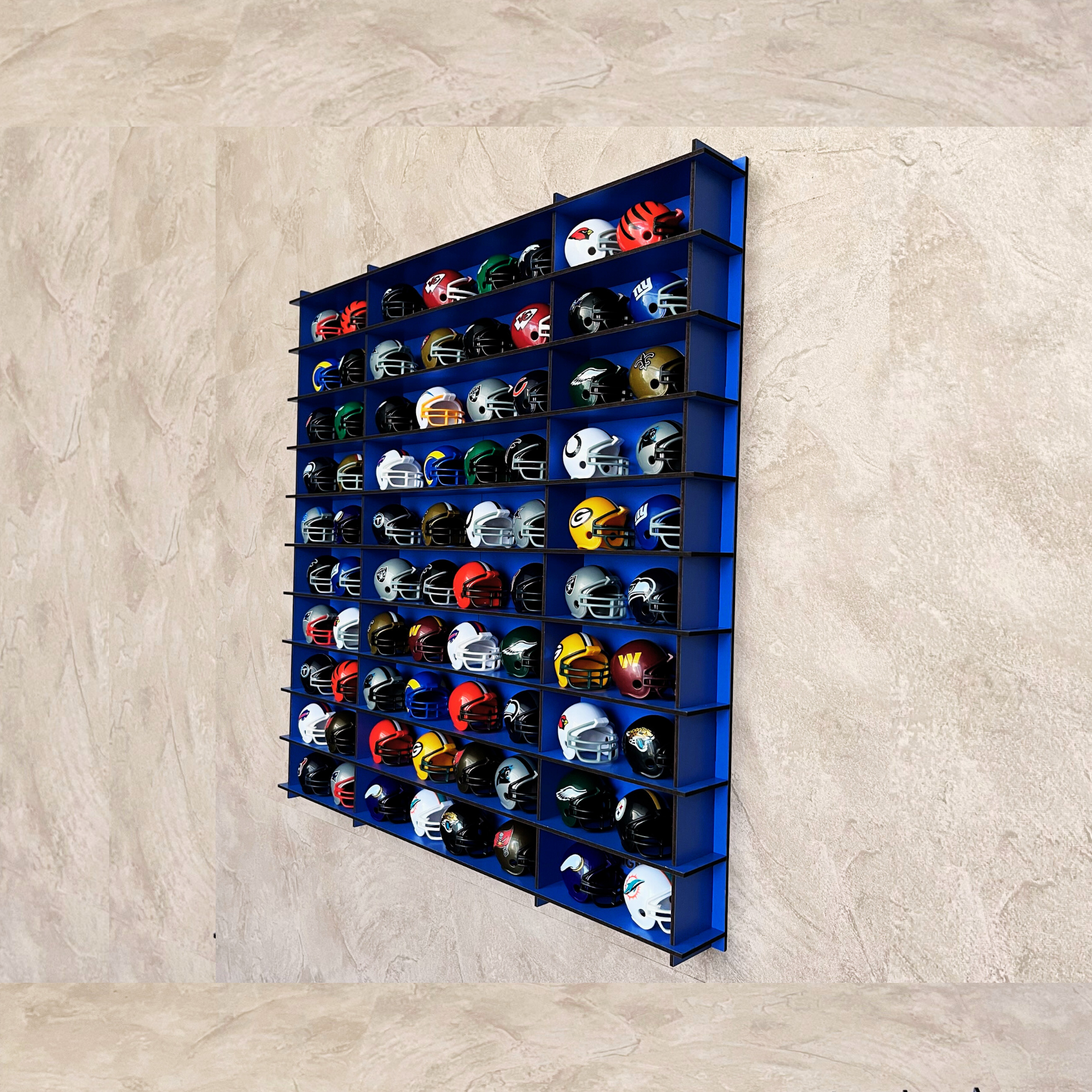 BLUE NHL Mini Helmet 80 Display Case