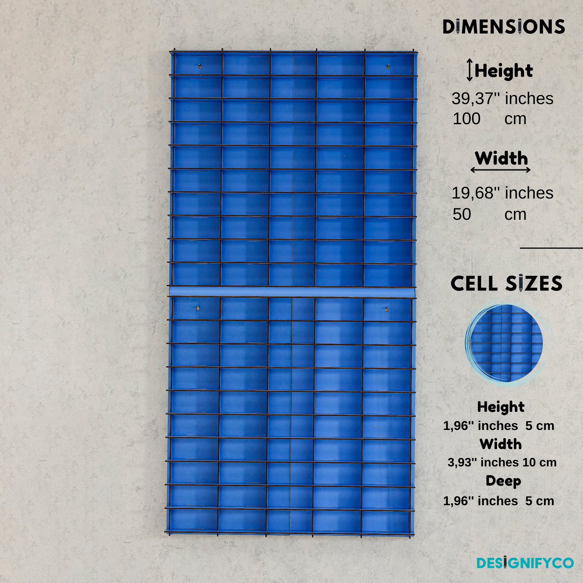 BLUE Toy Car Display Case