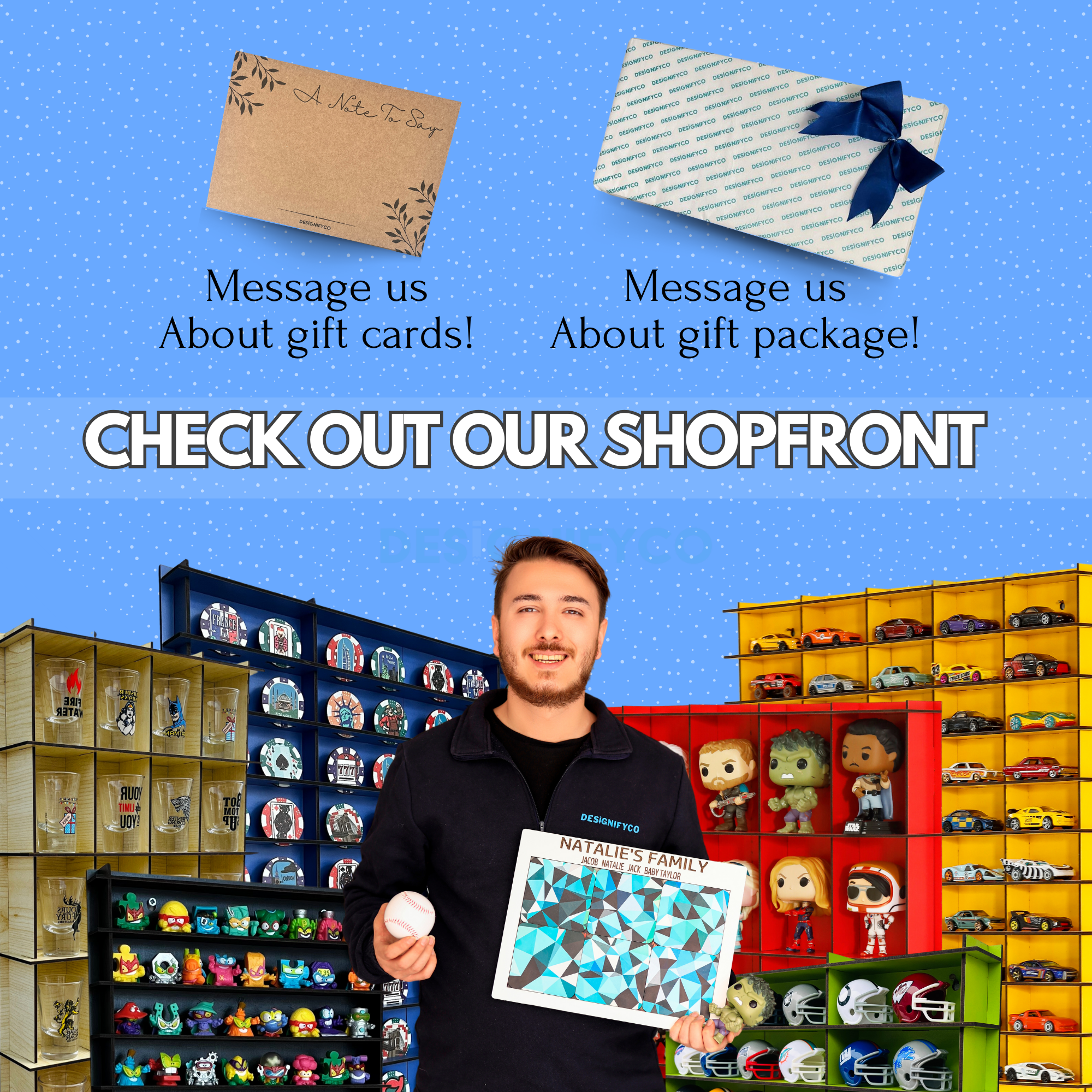 BLUE SuperThings Display Case