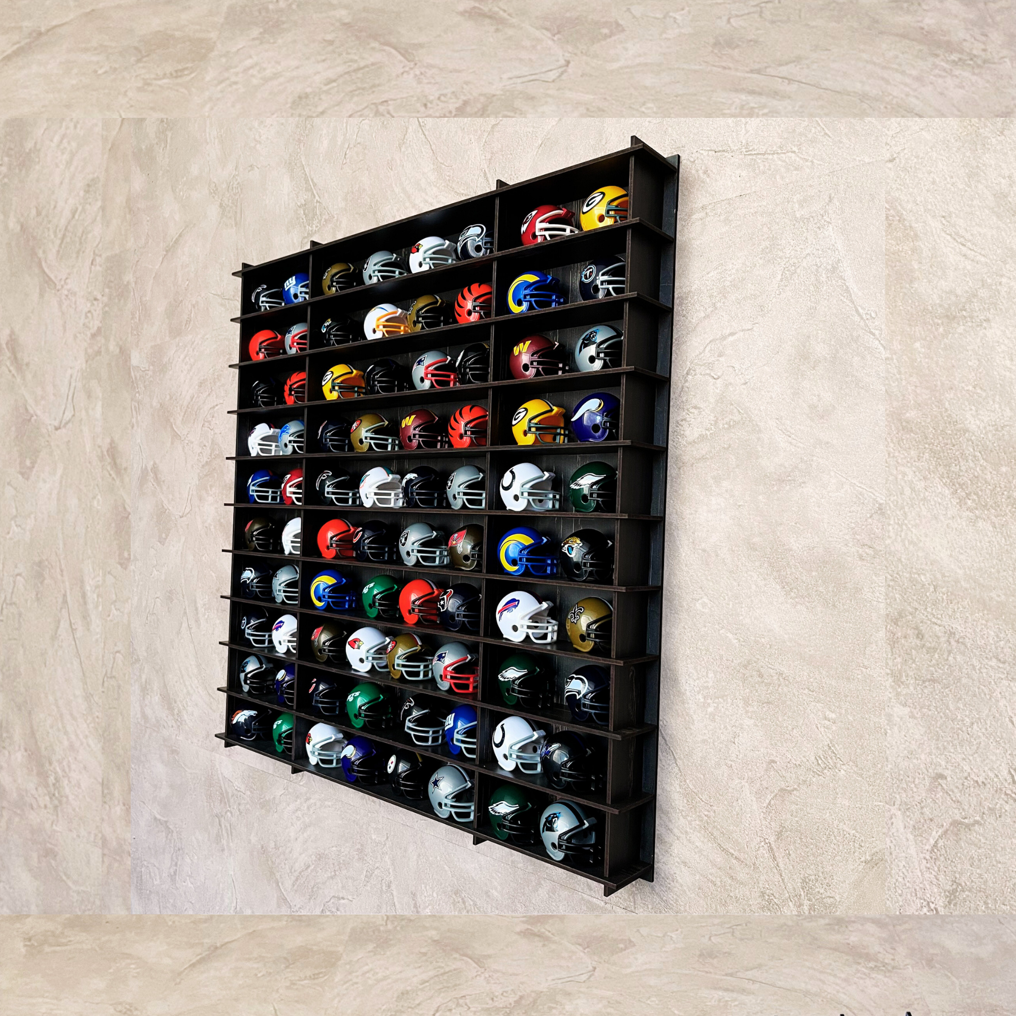 OLD BLACK NHL Mini Helmet 80 Display Case