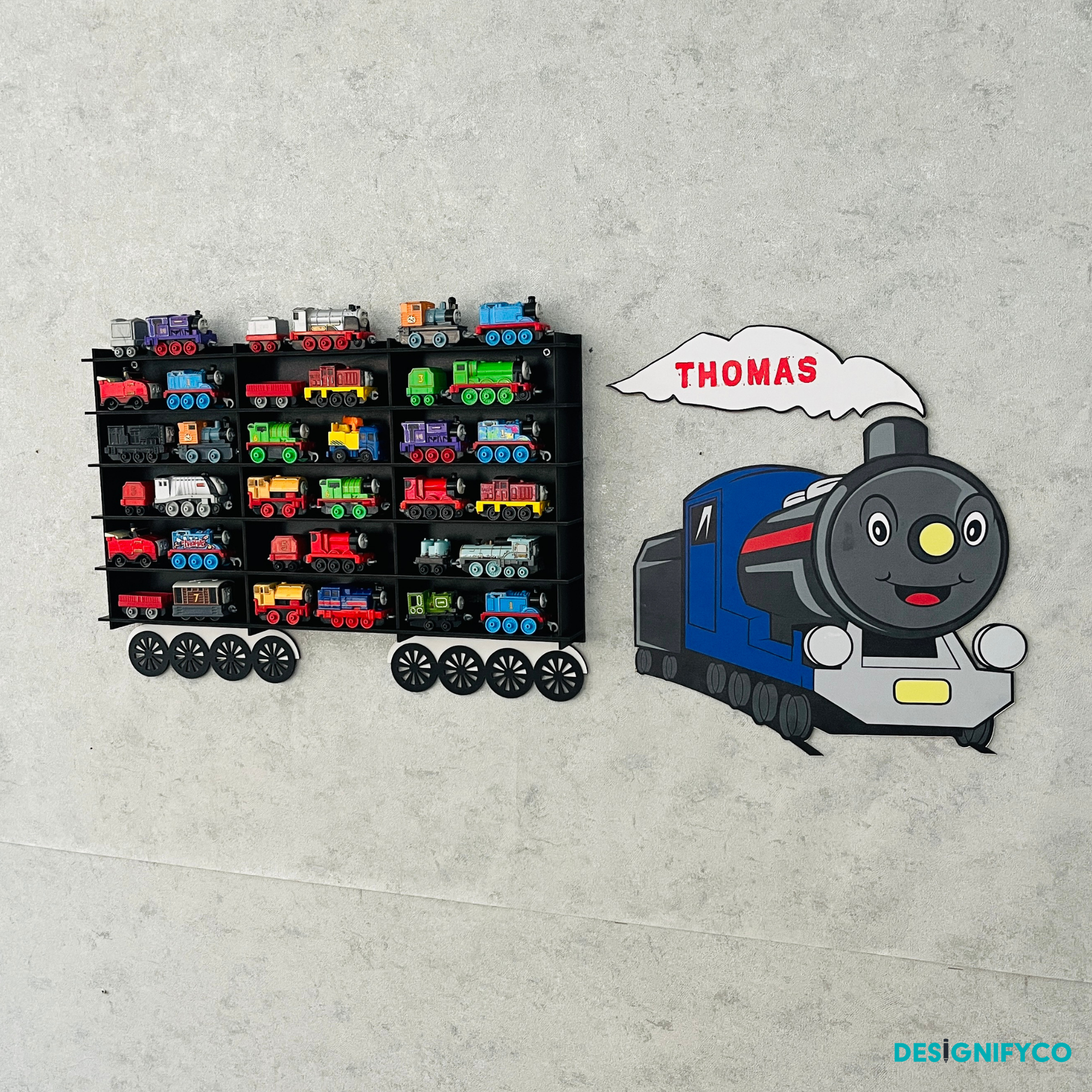 Black Toy Train Displays