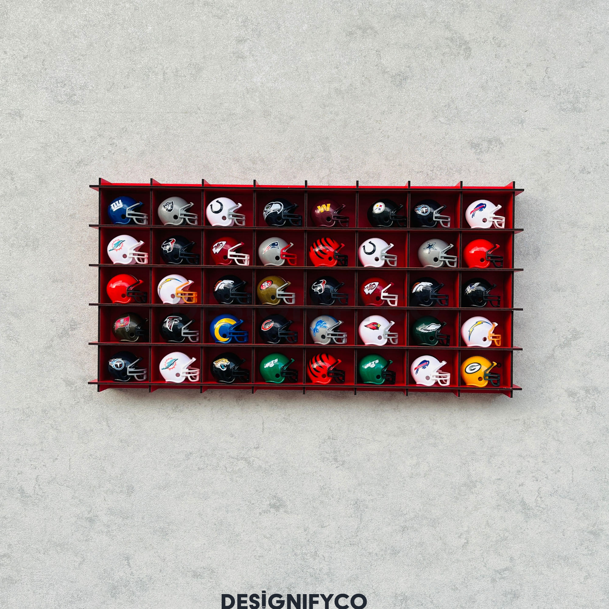 RED Mini Helmet 40 Display Case