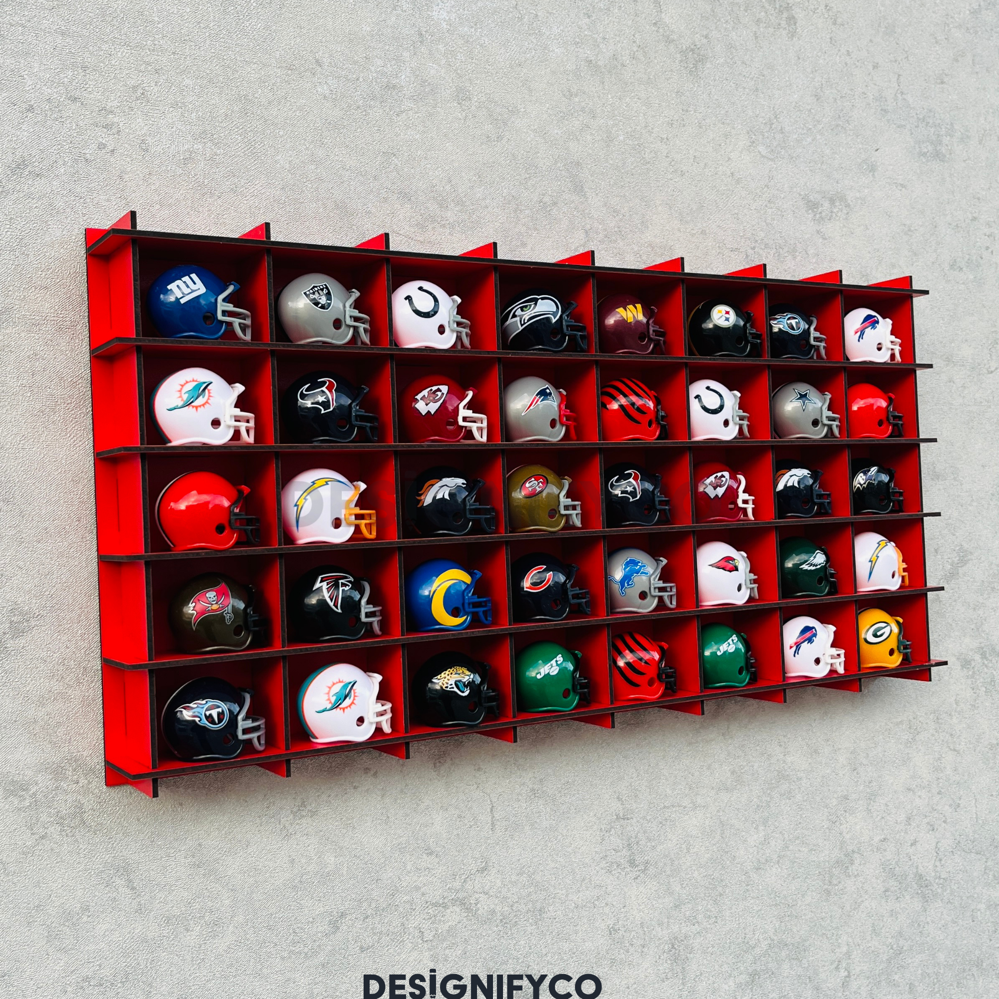 RED Mini Helmet 40 Display Case