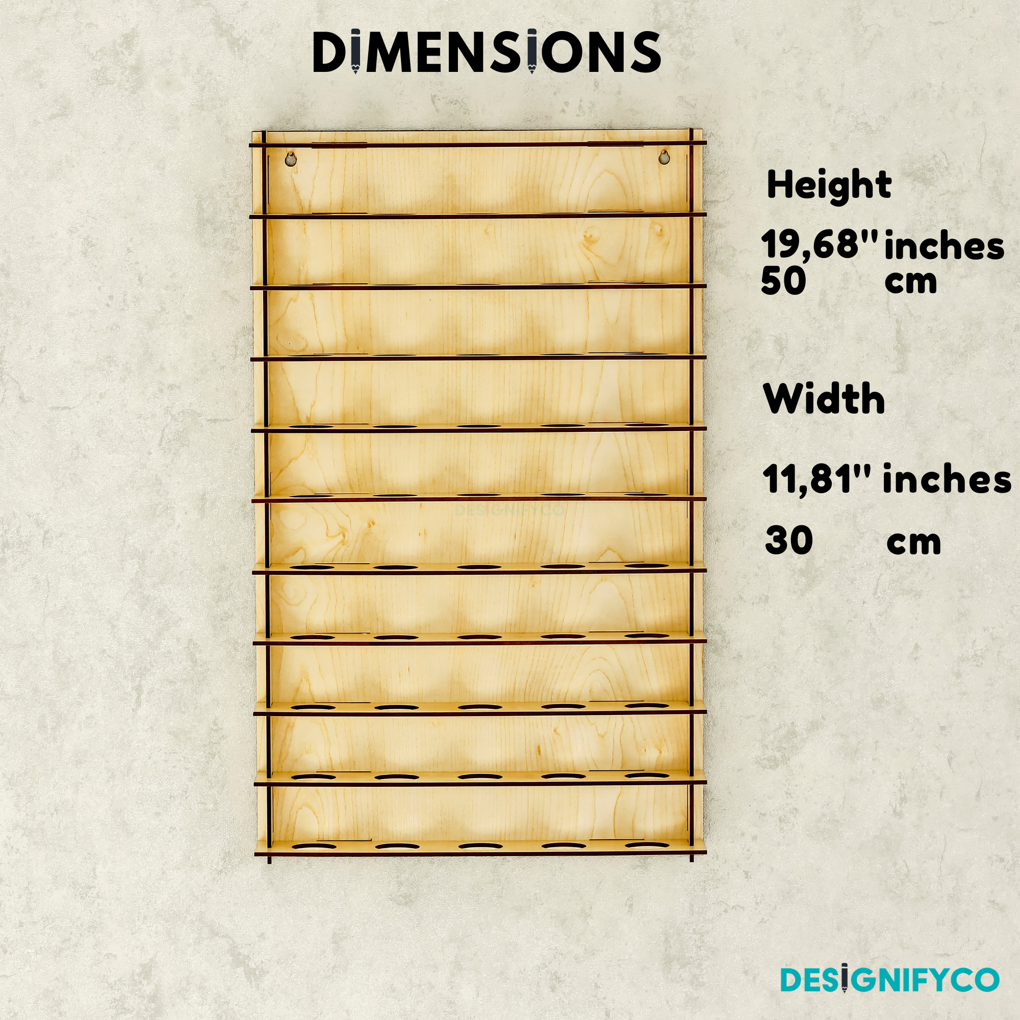 MAPLE Golf Ball Display For 50 Golf Ball