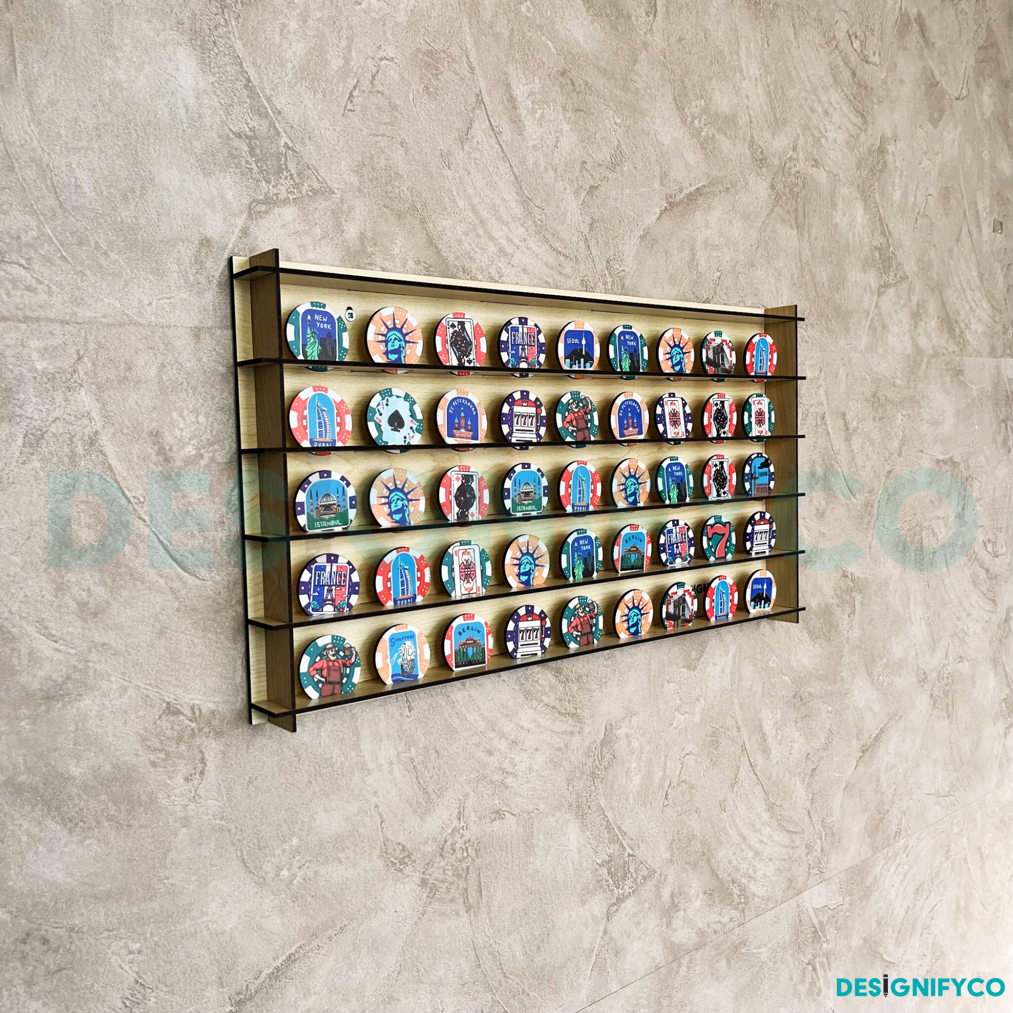 MAPLE Casino Chip 45 Display Case