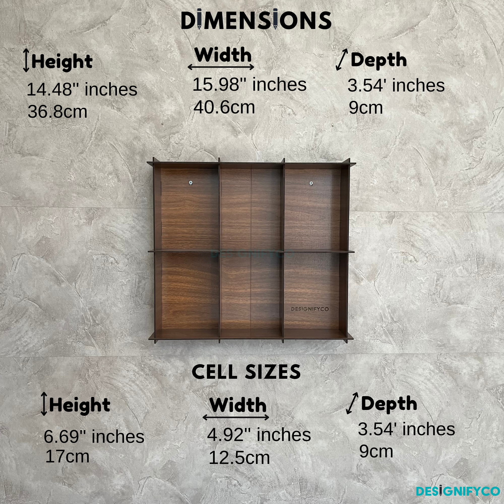 WALNUT Funko Pop Box Display Case