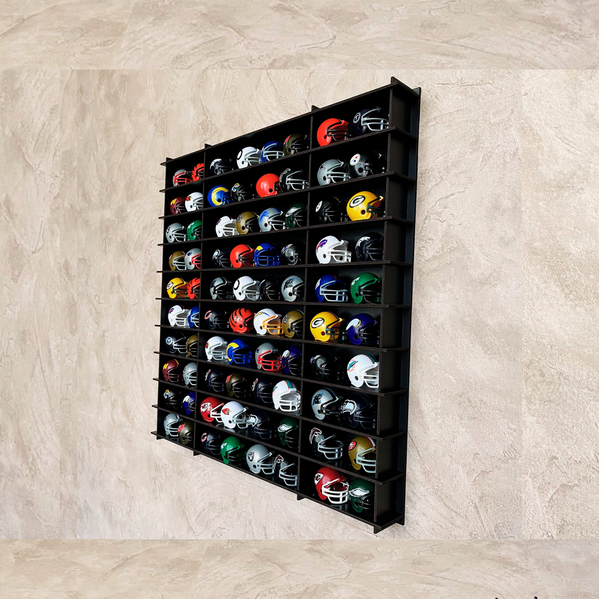 BLACK NHL Mini Helmet 80 Display Case