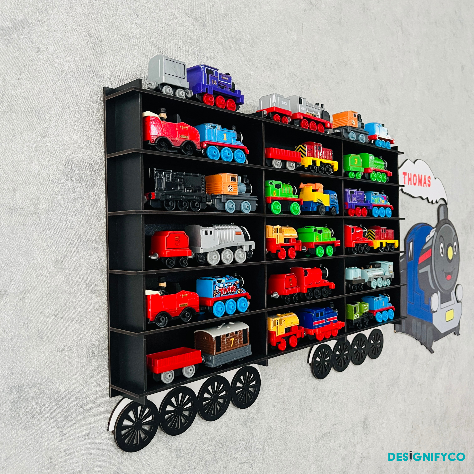 Black Toy Train Displays