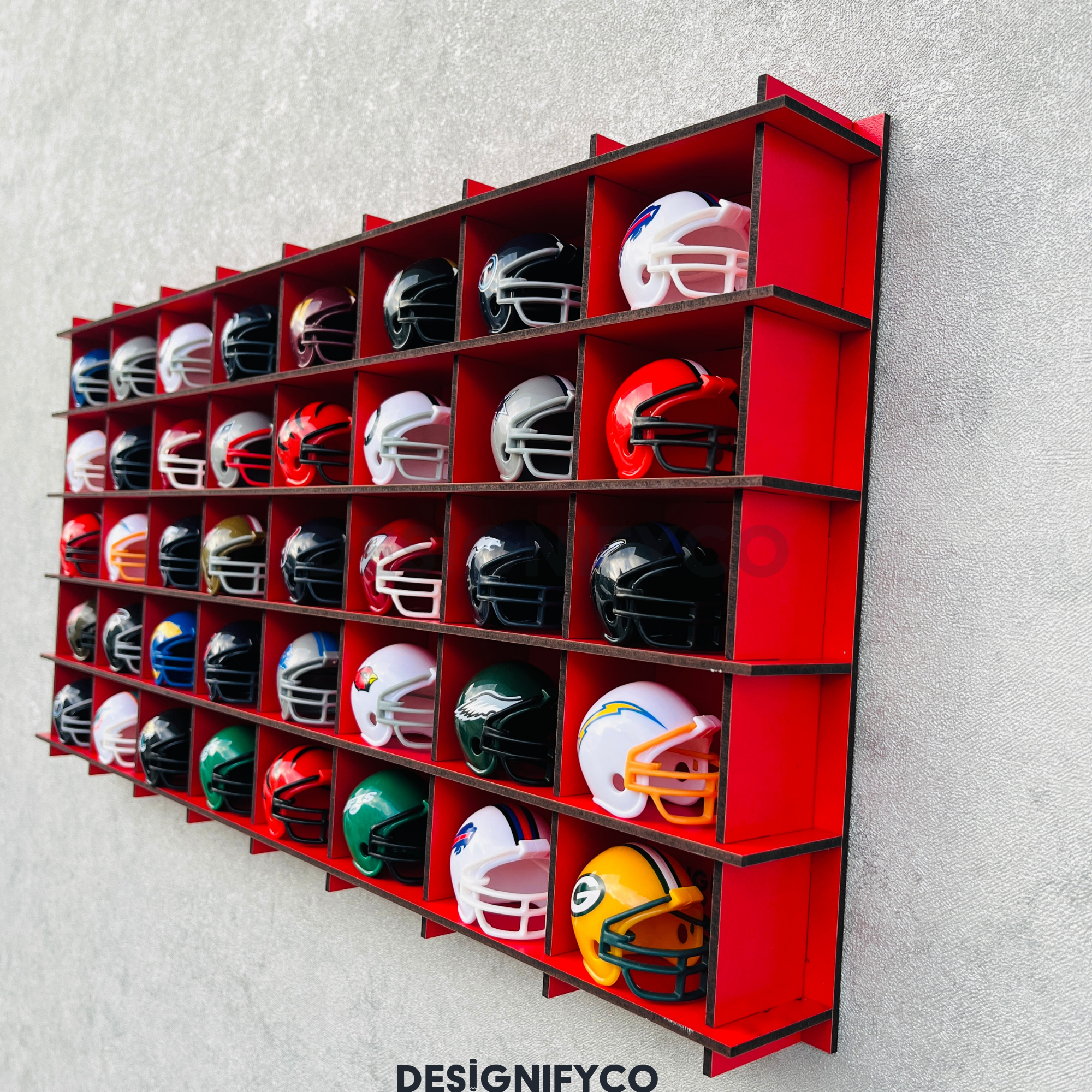 RED Mini Helmet 40 Display Case