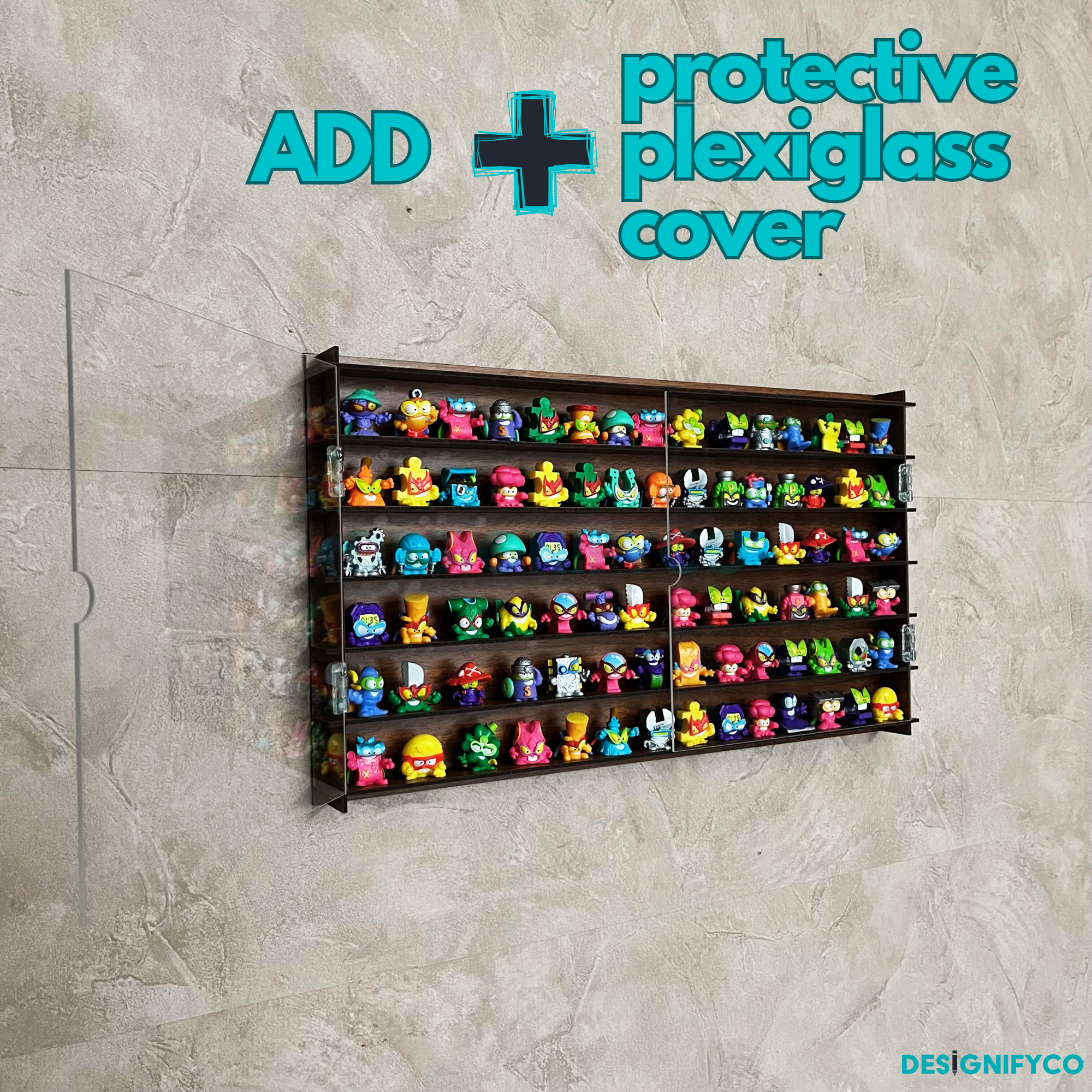 WALNUT SuperThings Display Case