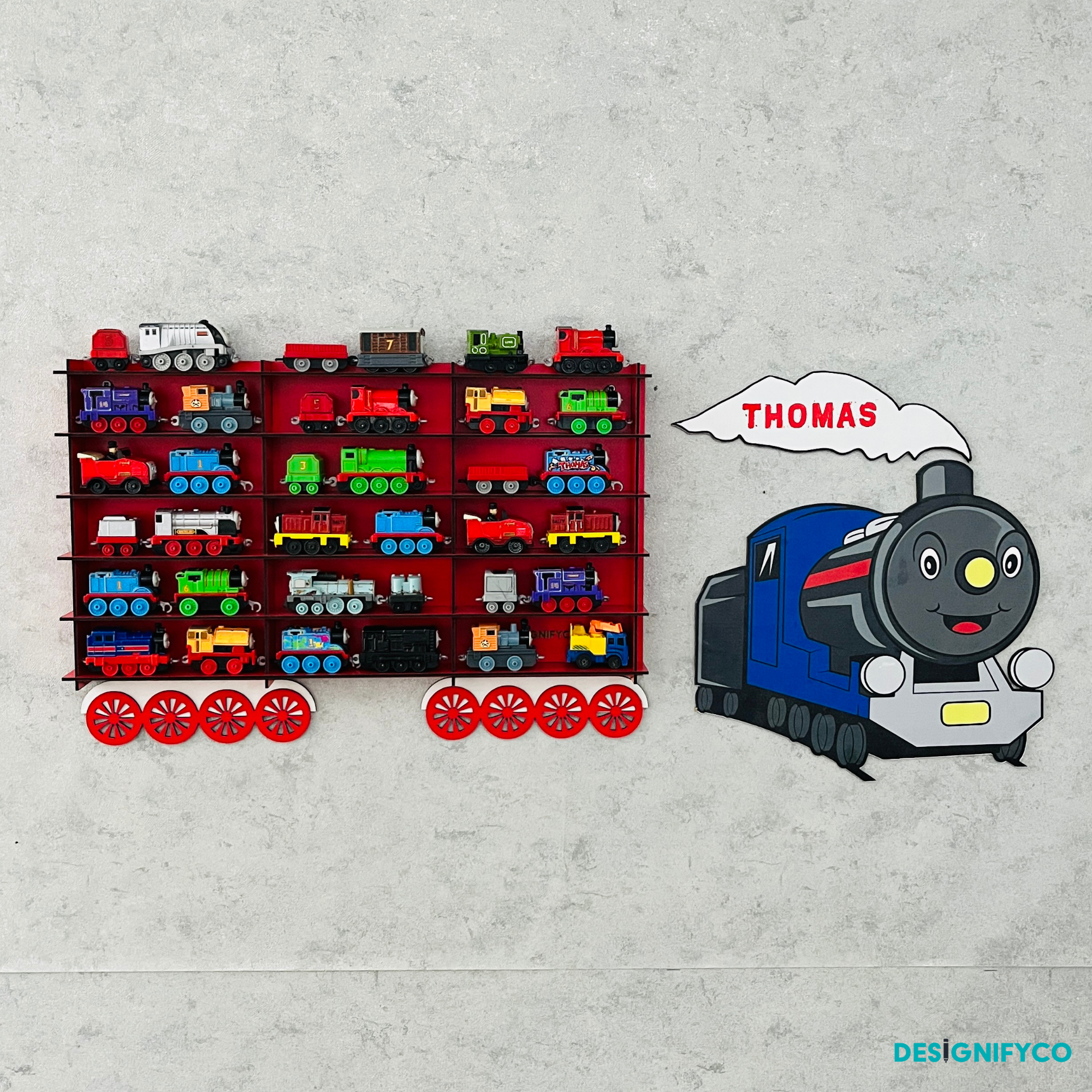 Red Toy Train Displays