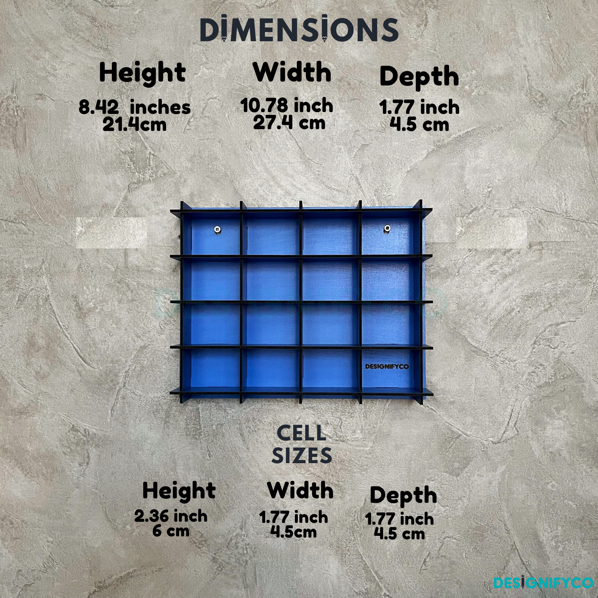 BLUE NHL Mini Helmet 16 Display Case