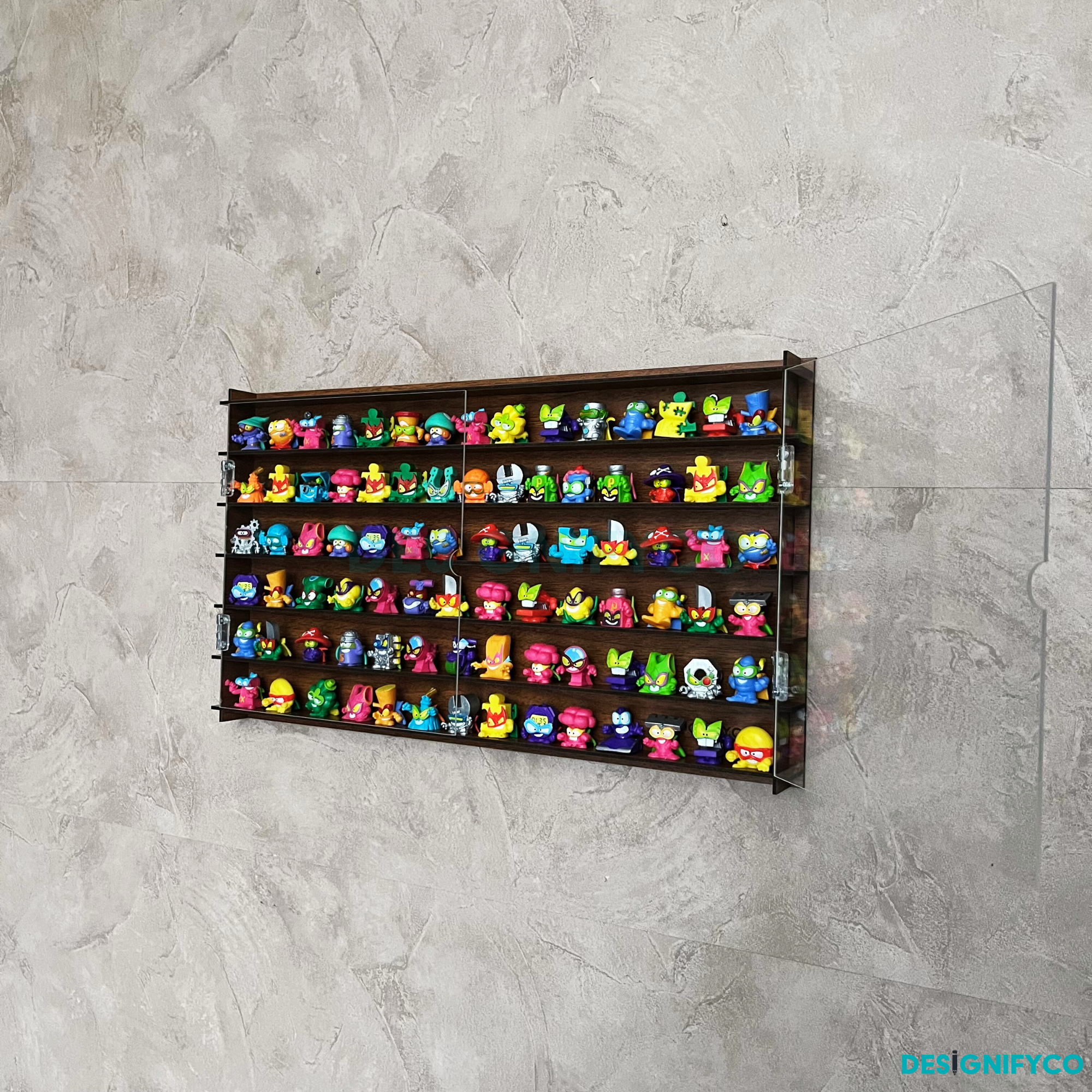 WALNUT SuperThings Display Case