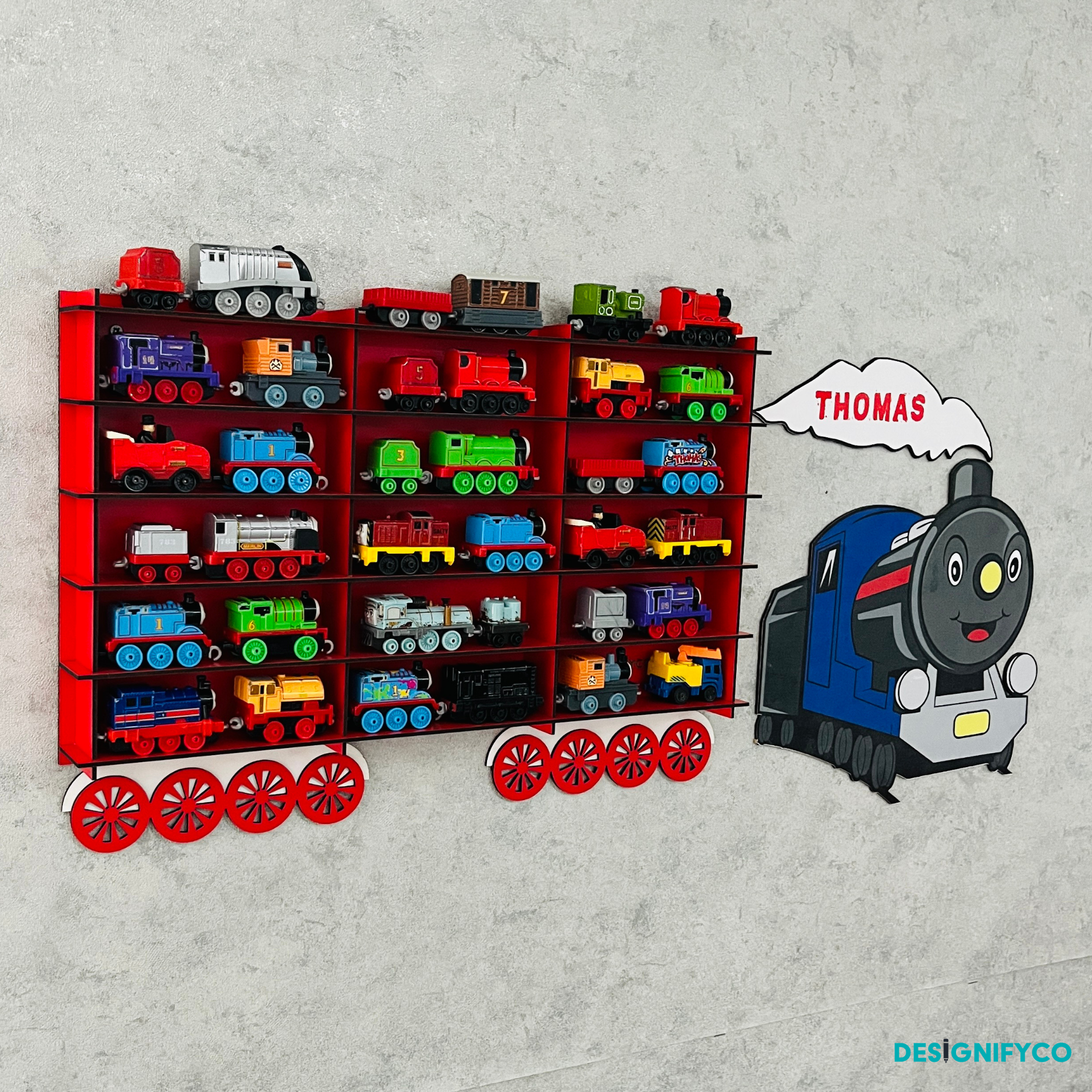 Red Toy Train Displays