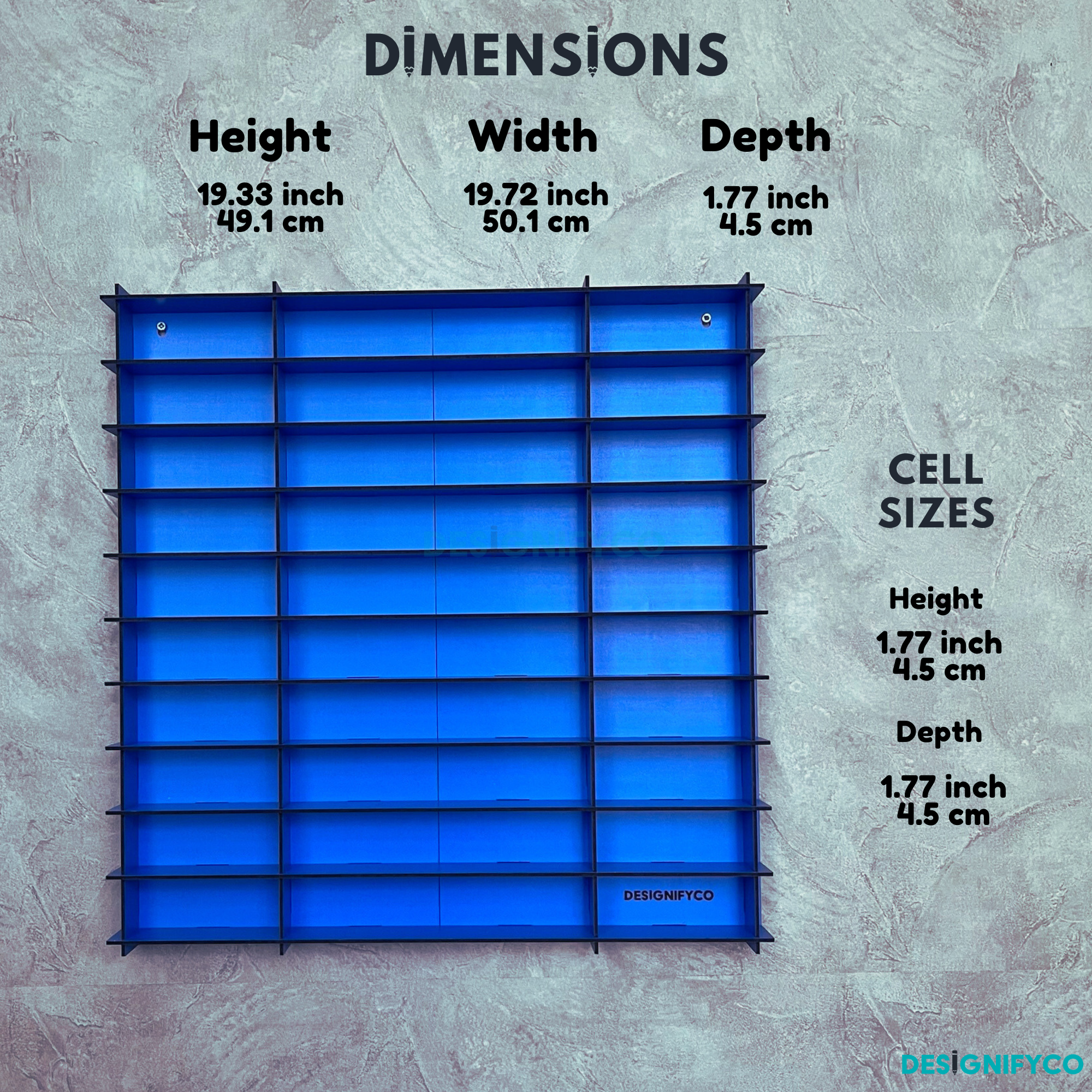 BLUE NHL Mini Helmet 80 Display Case