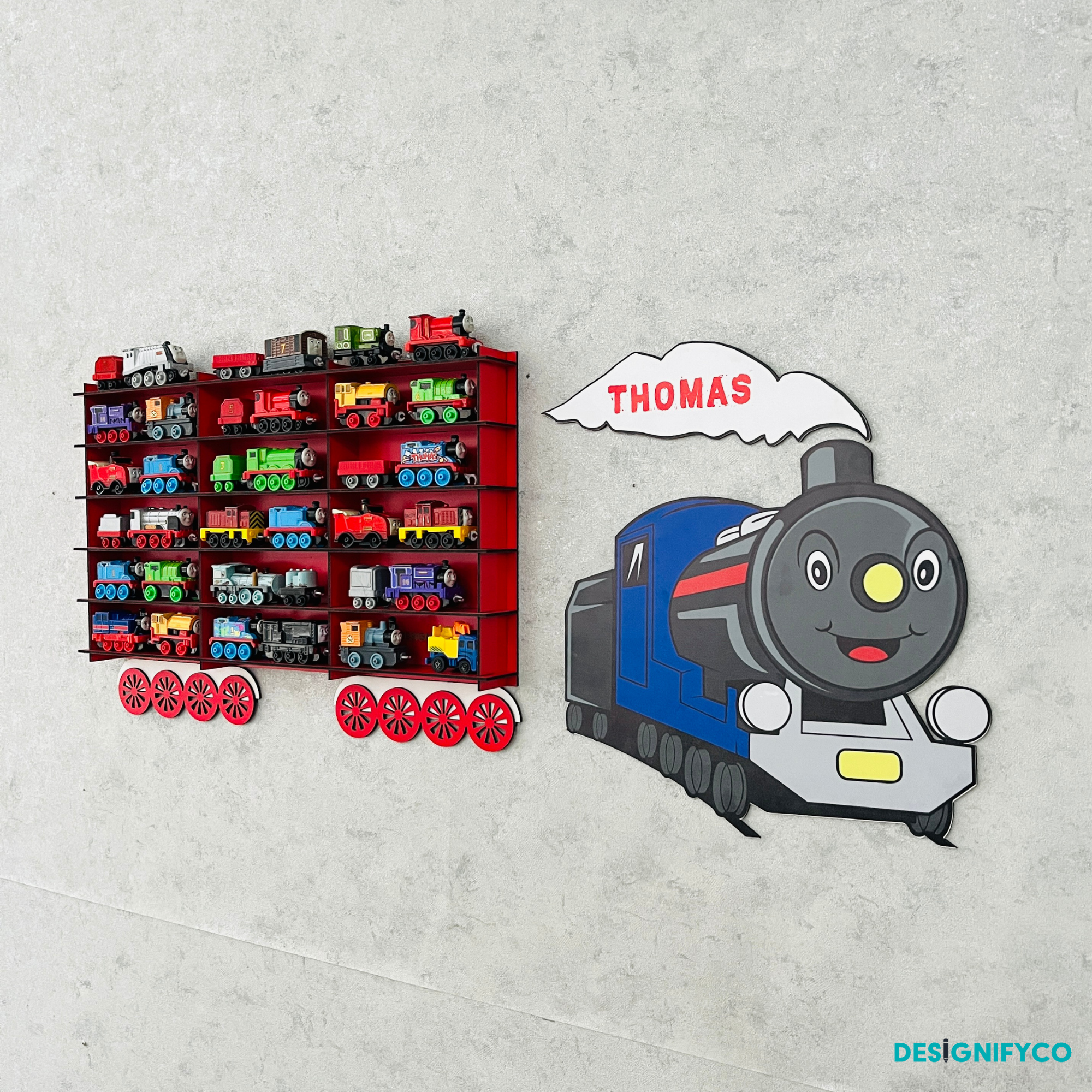 Red Toy Train Displays