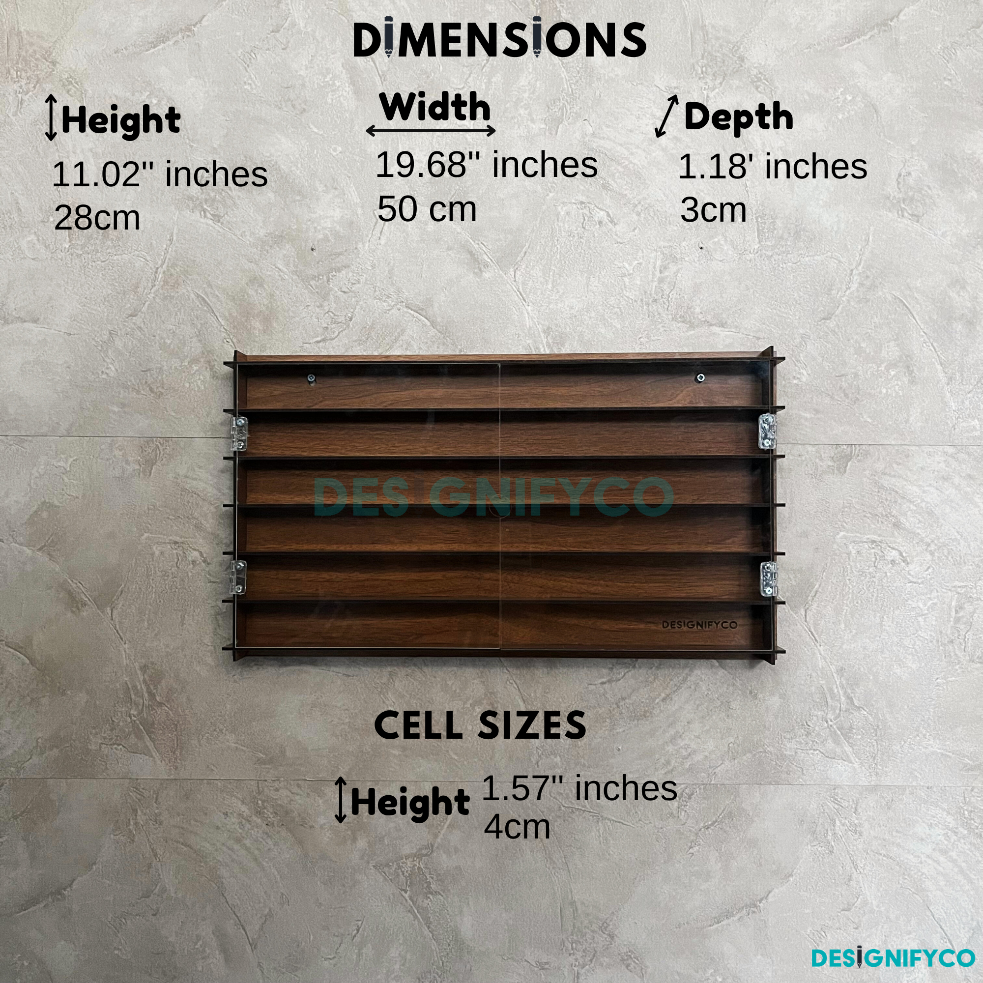 WALNUT SuperThings Display Case