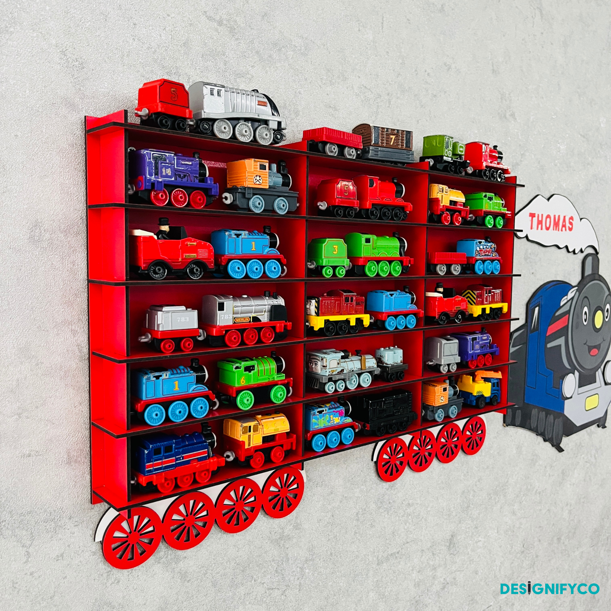 Red Toy Train Displays