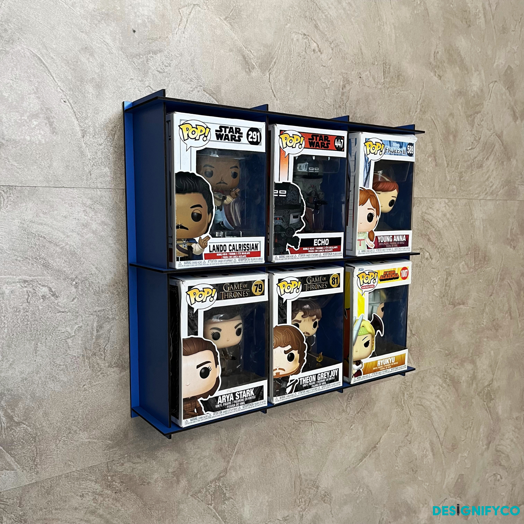 BLUE Funko Pop Box Display Case