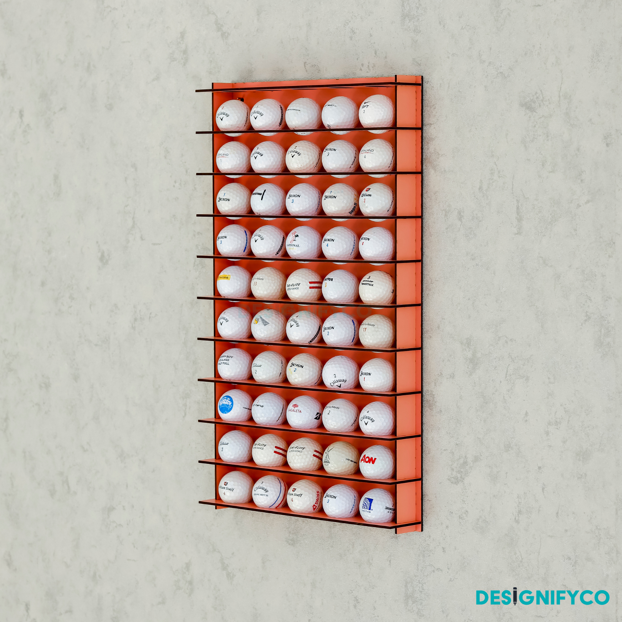 PINK Golf Ball Display For 50 Golf Ball