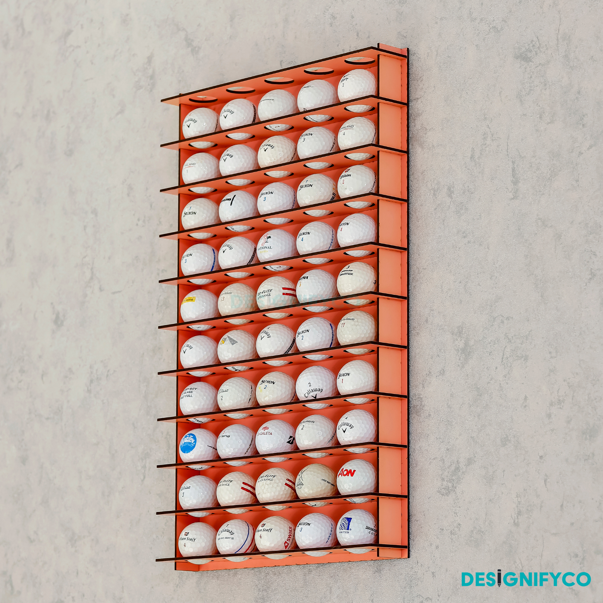 PINK Golf Ball Display For 50 Golf Ball