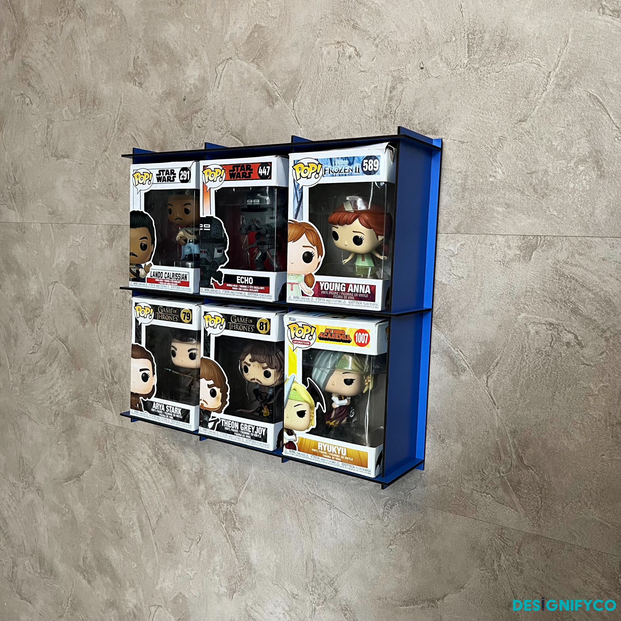 BLUE Funko Pop Box Display Case