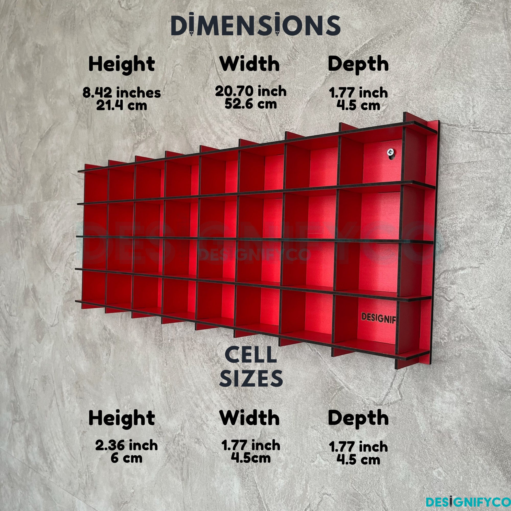 RED NHL Mini Helmet 32 Display Case