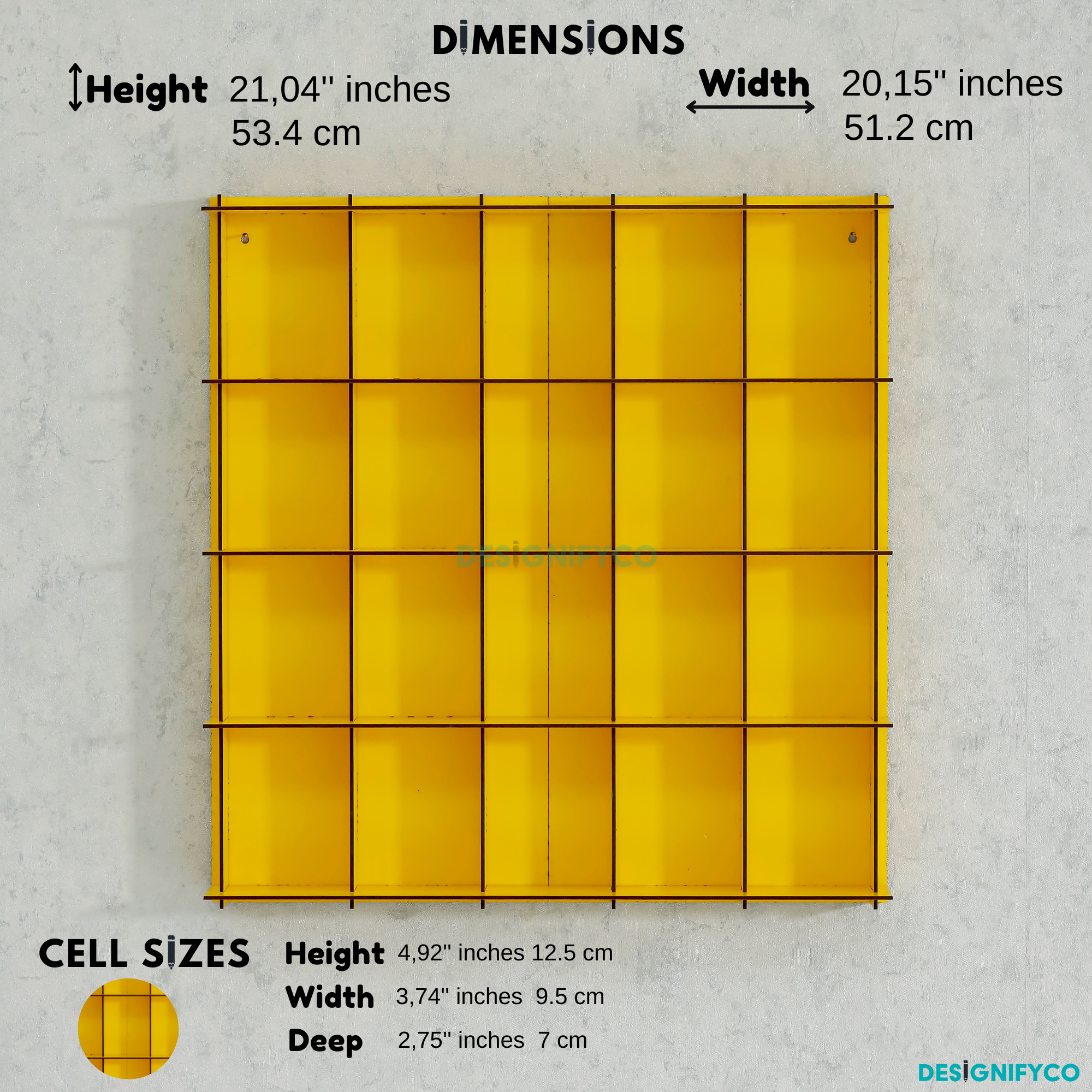 YELLOW Funko Pop Display Case