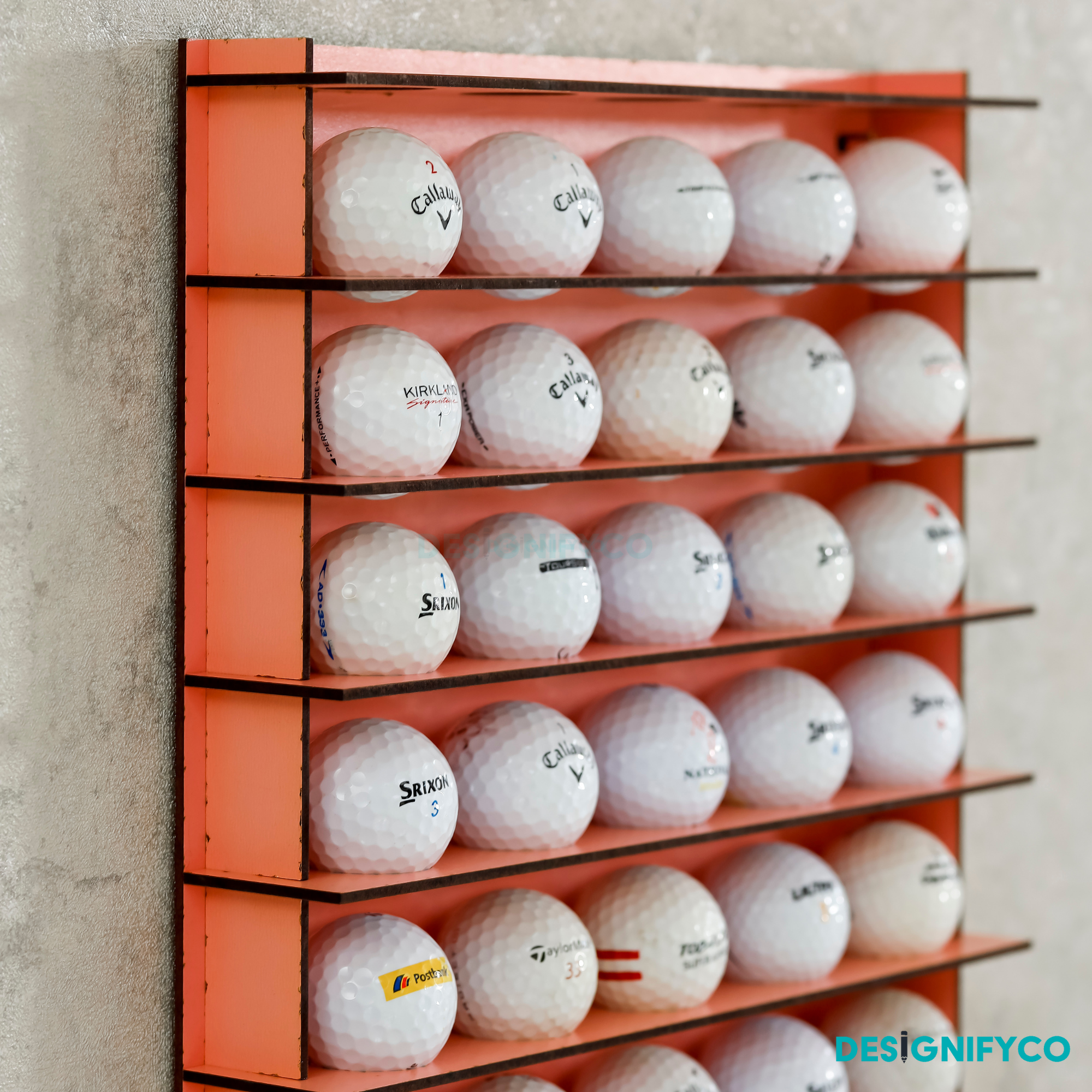 PINK Golf Ball Display For 50 Golf Ball