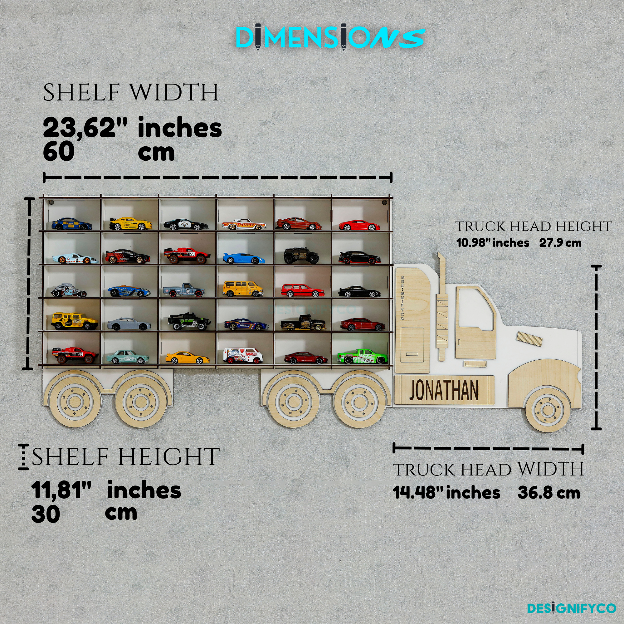 Maple Truck Toy Car Displays