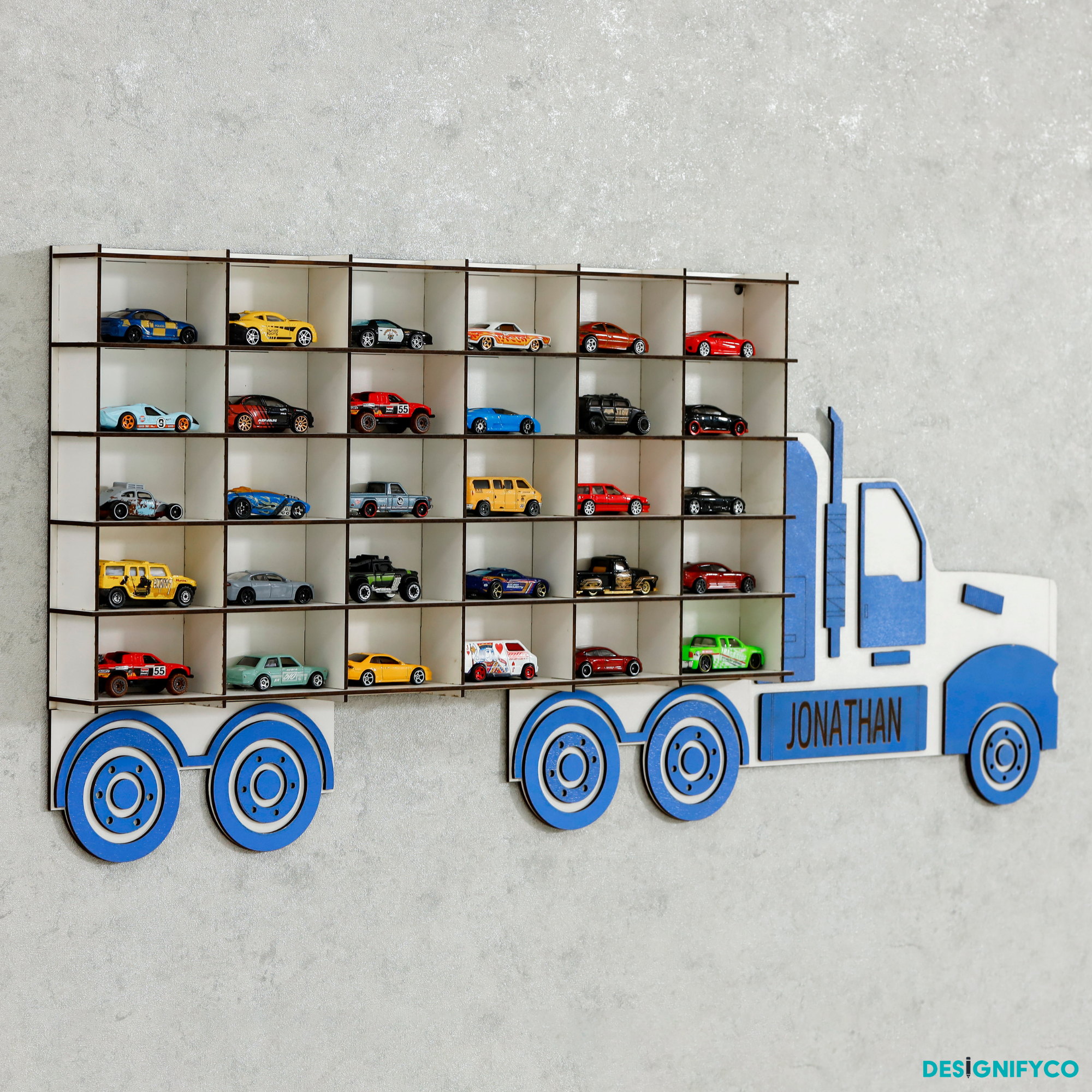 Blue Truck Toy Car Displays